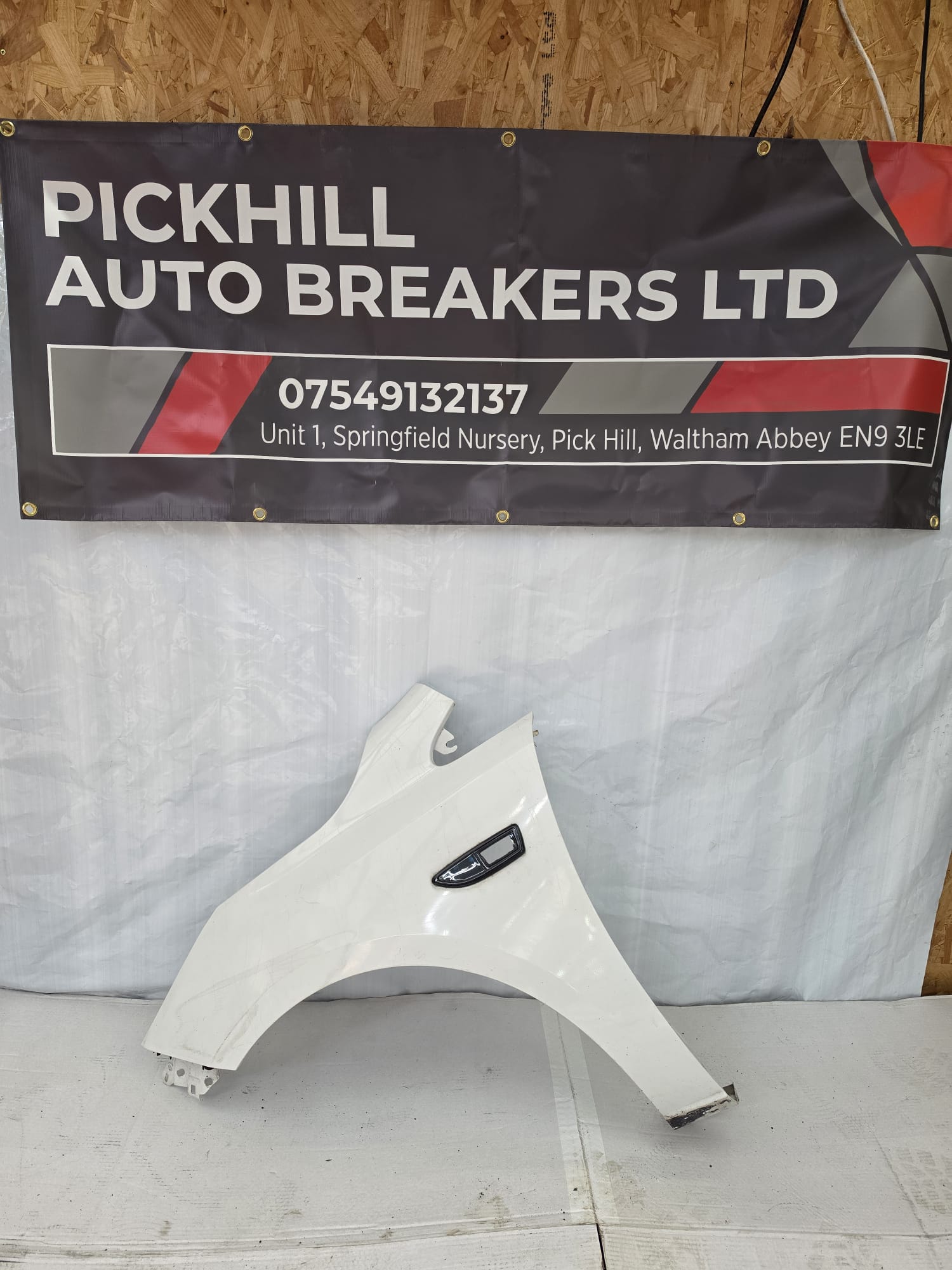 Vauxhall Corsa 3 Door Hatch Back Passenger Side wing White 2014