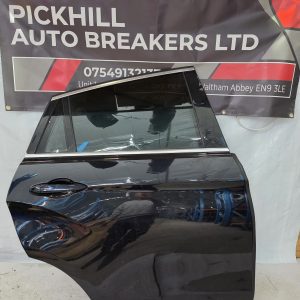 Bmw X6 Rear Driver Door Black 2016