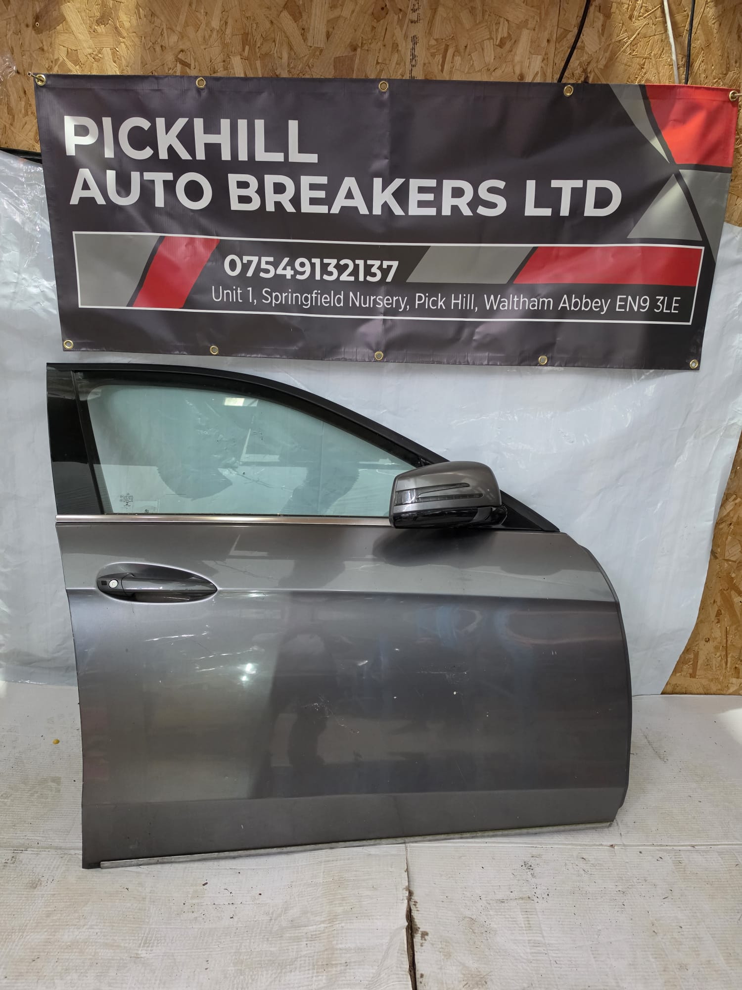Mercedes E Class Estate Front Driver Door Met/Grey 2015