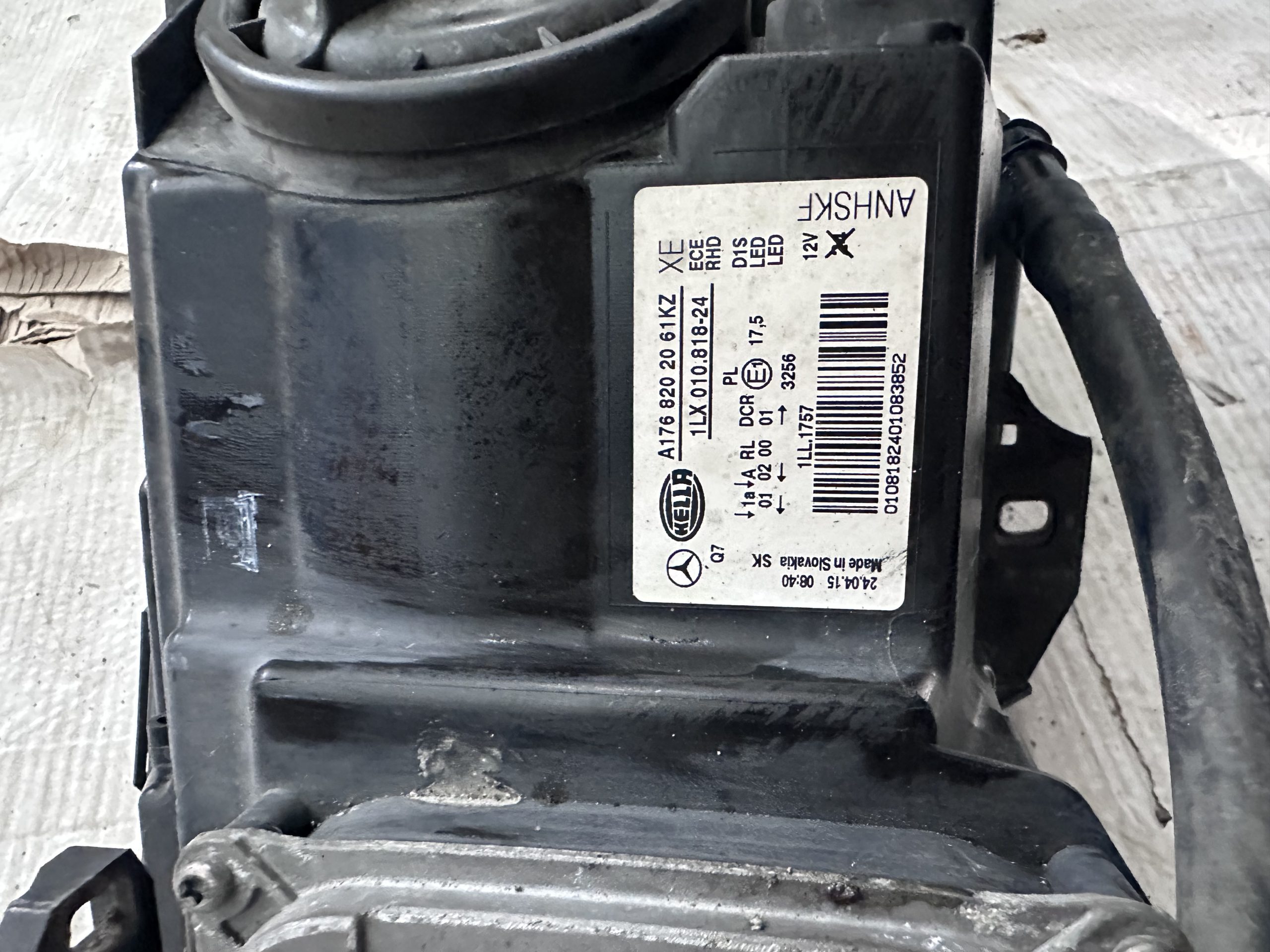 MERCEDES A CLASS W176 PASSENGER LEFT SIDE FRONT HEADLIGHT XENON A1768201961KZ - Image 3