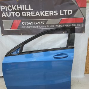 MERCEDES A CLASS W176 COMPLETE FRONT PASSENGER SIDE DOOR BLUE 2016