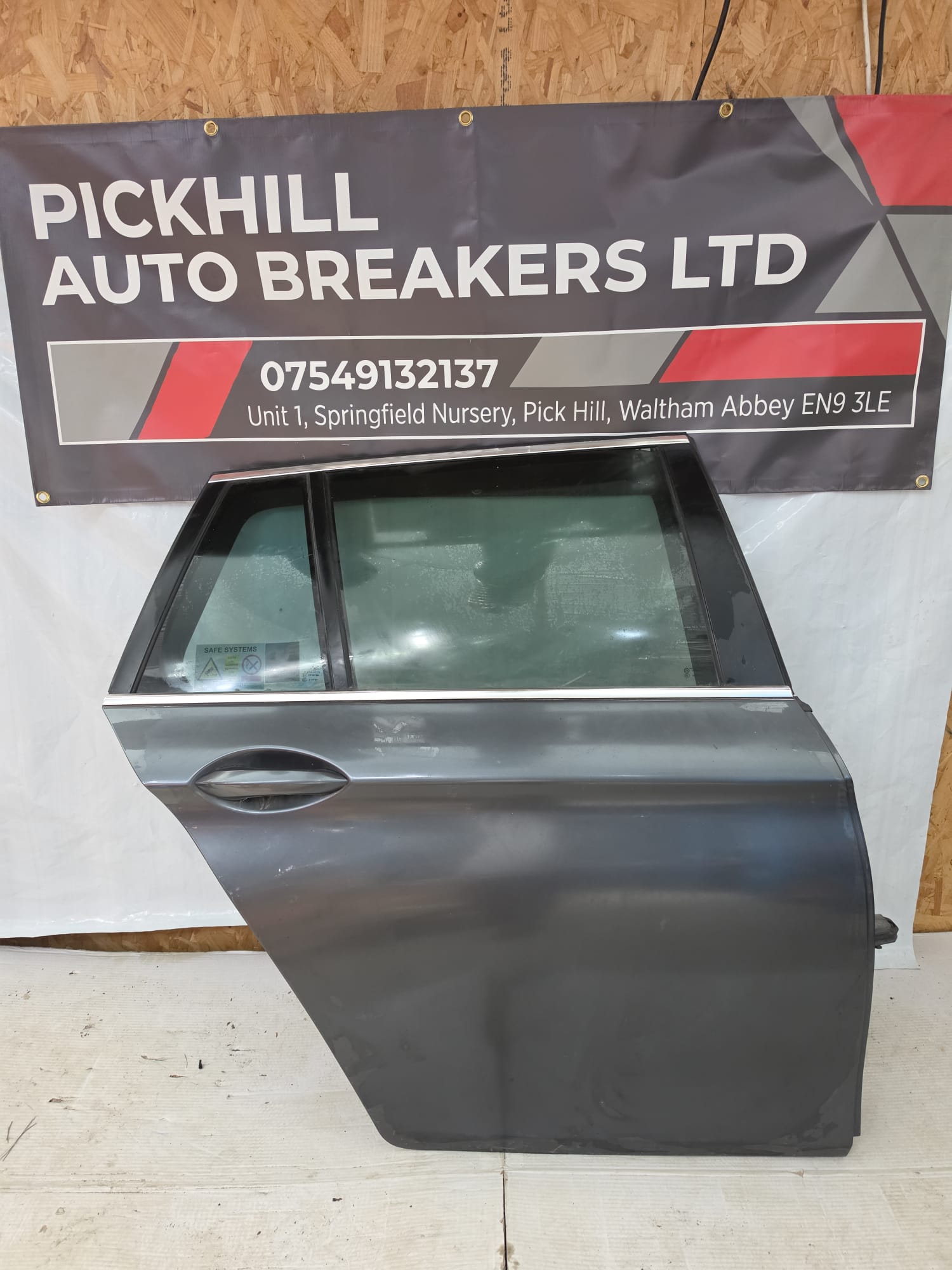 BMW 5 Series Touring/Estate F11 Complete Rear Door Grey Right Drivers Side 2016-23