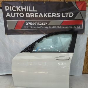 BMW 1 SERIES F20 11-15 5 DOOR PASSENGER SIDE FRONT DOOR COMPLETE ALPINE WHITE 300