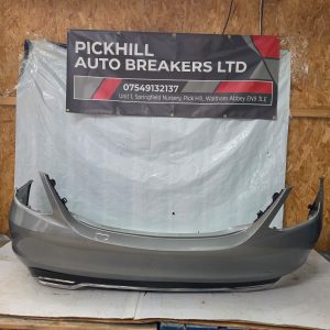 2014-2018 W205 MERCEDES C-CLASS REAR BUMPER Met/Grey 4 DOOR SALOON