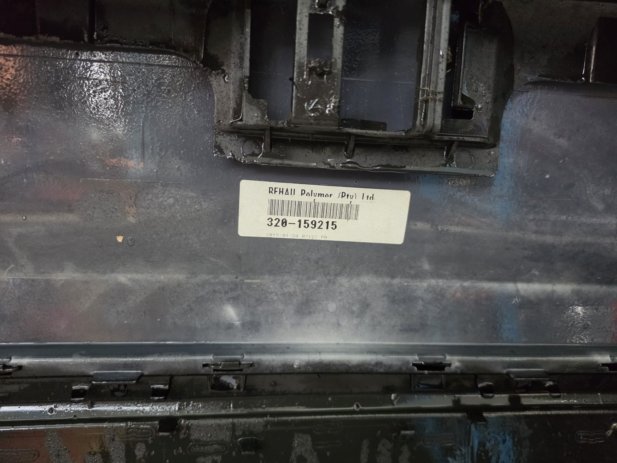MERCEDES C CLASS BLACK W205 2015 REAR BUMPER - Image 3