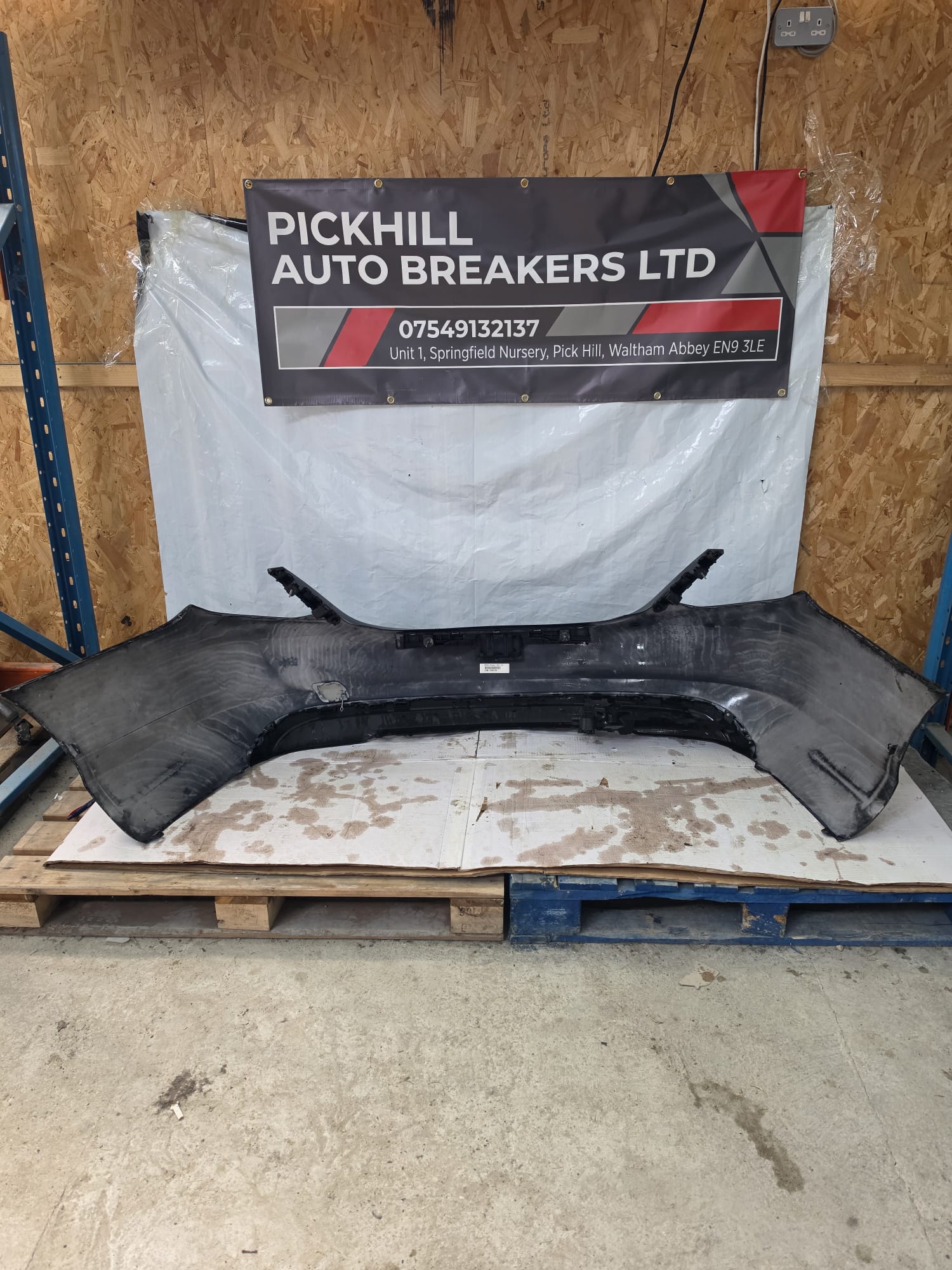 MERCEDES C CLASS BLACK W205 2015 REAR BUMPER - Image 2