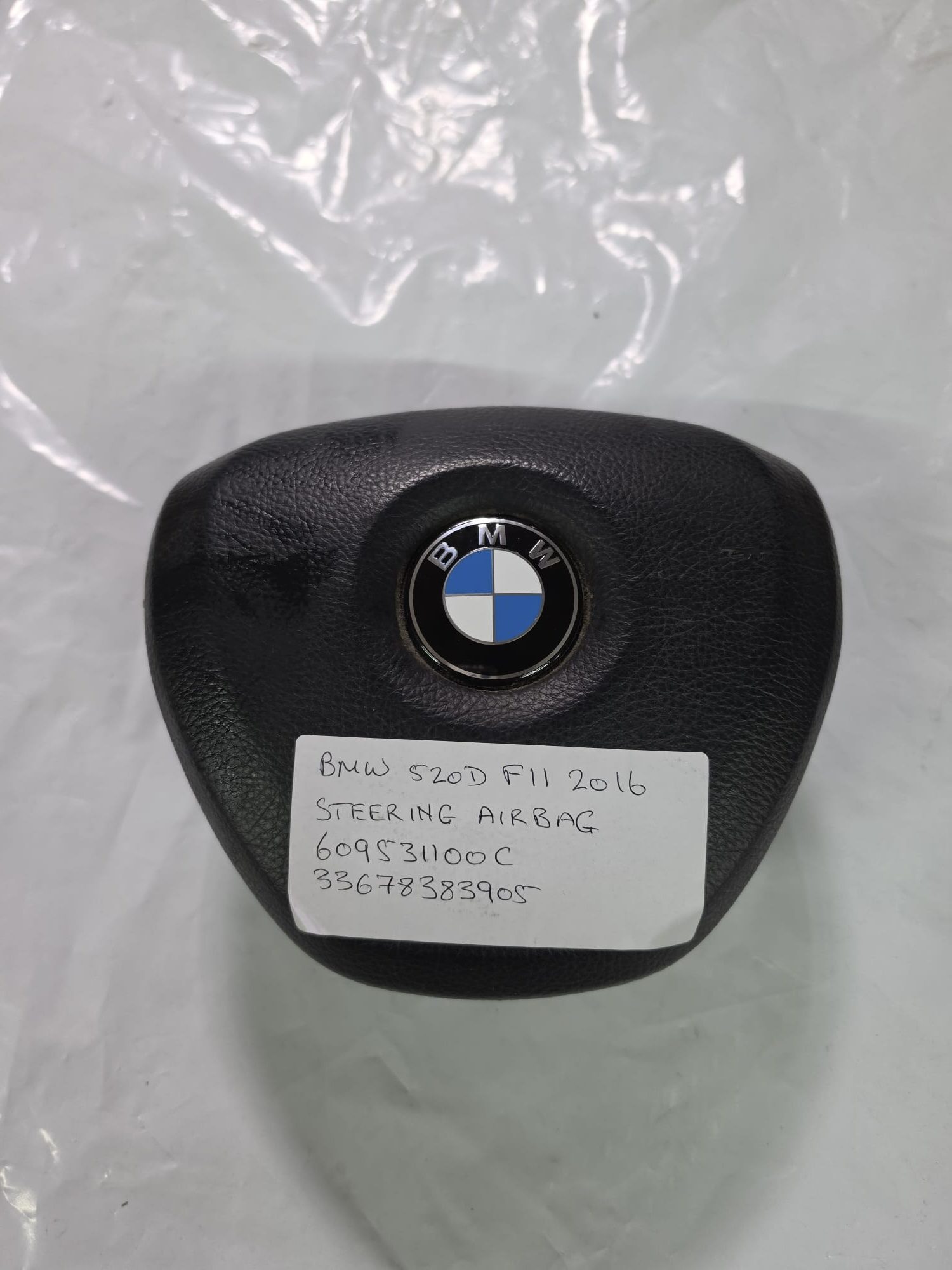 BMW 5 SERIES 2016 F10 F11 STEERING WHEEL DRIVER 609531100C