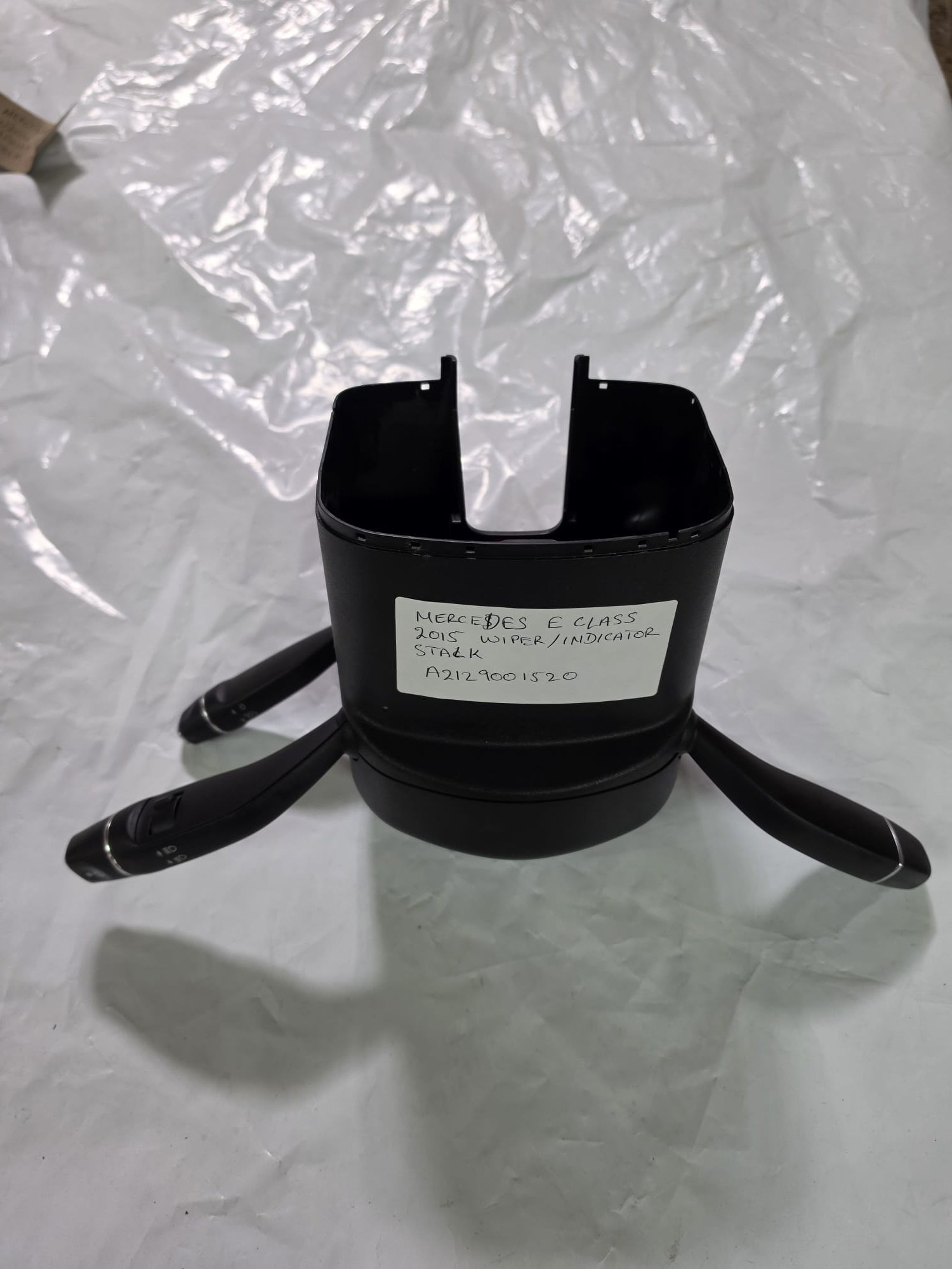 Mercedes E CLASS 2015 Indicator Wiper Stalk & Squib Ring & Cover A2129001520 - Image 3