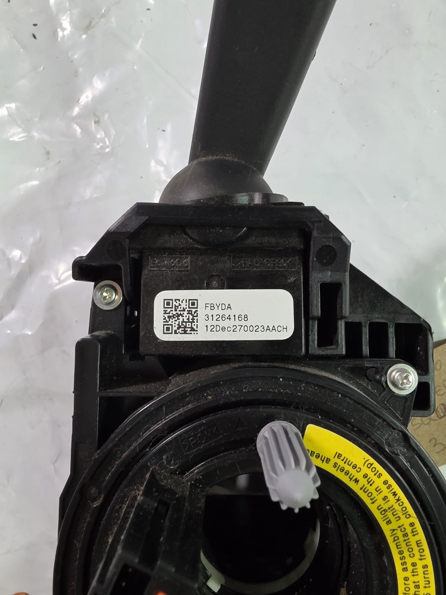 VOLVO V60 2014 WIPER INDICATOR STALK SQUIB SLIP RING 31327902 - Image 2