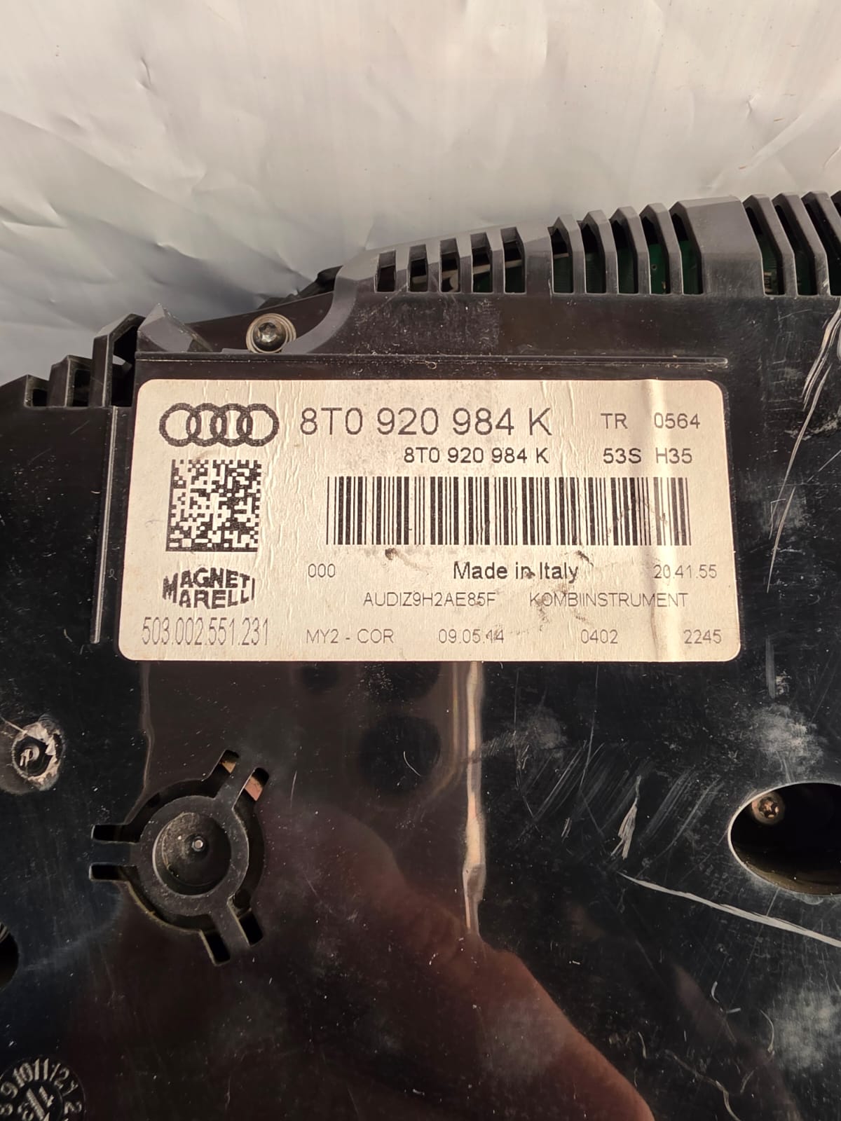 Audi a5 2016 cluster speedometer clock diesel 2.0l - Image 2