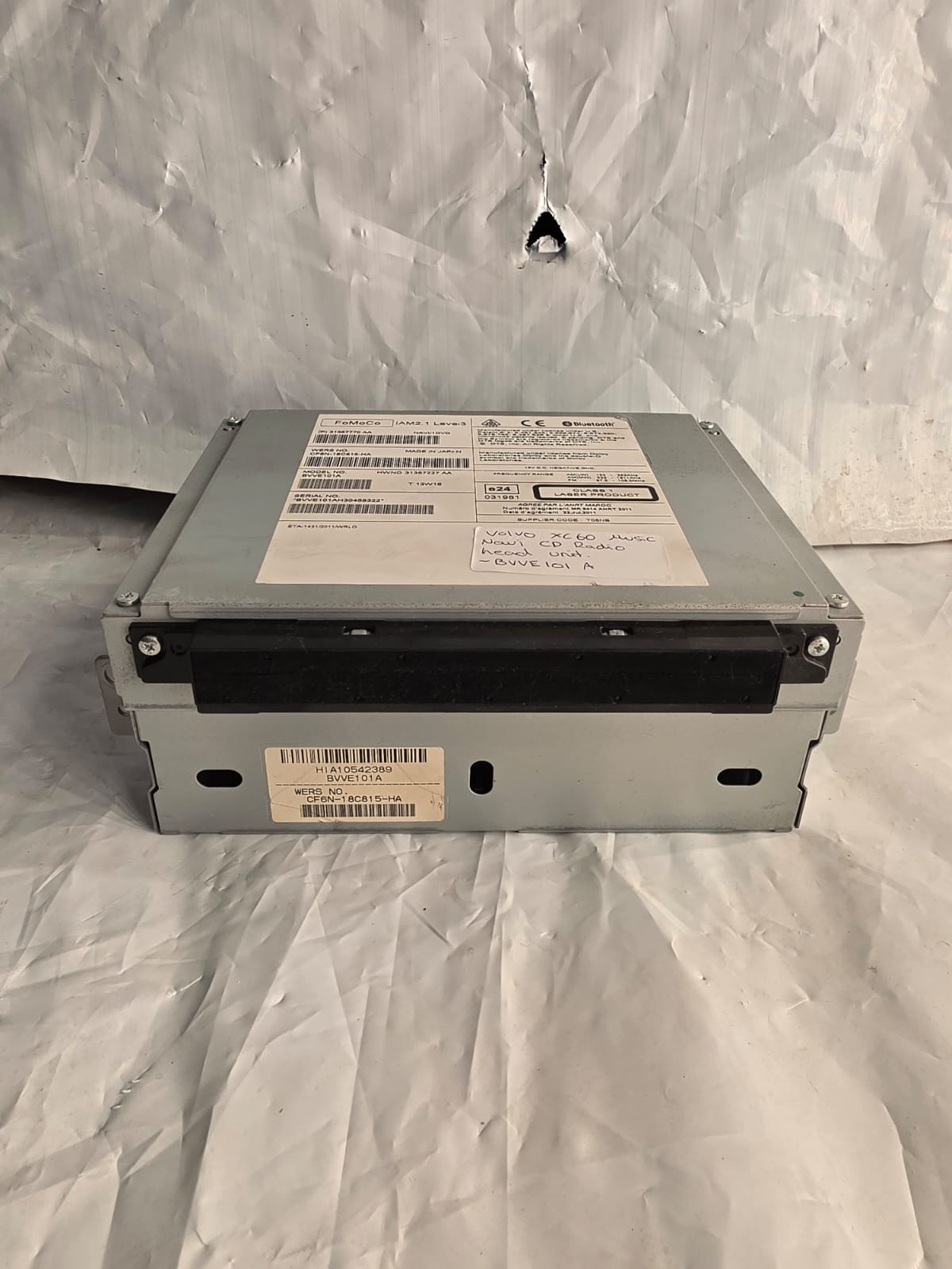 VOLVO V40 2013 Xc60 CD, RADIO & NAVIGATION HEAD UNIT BVVE101A