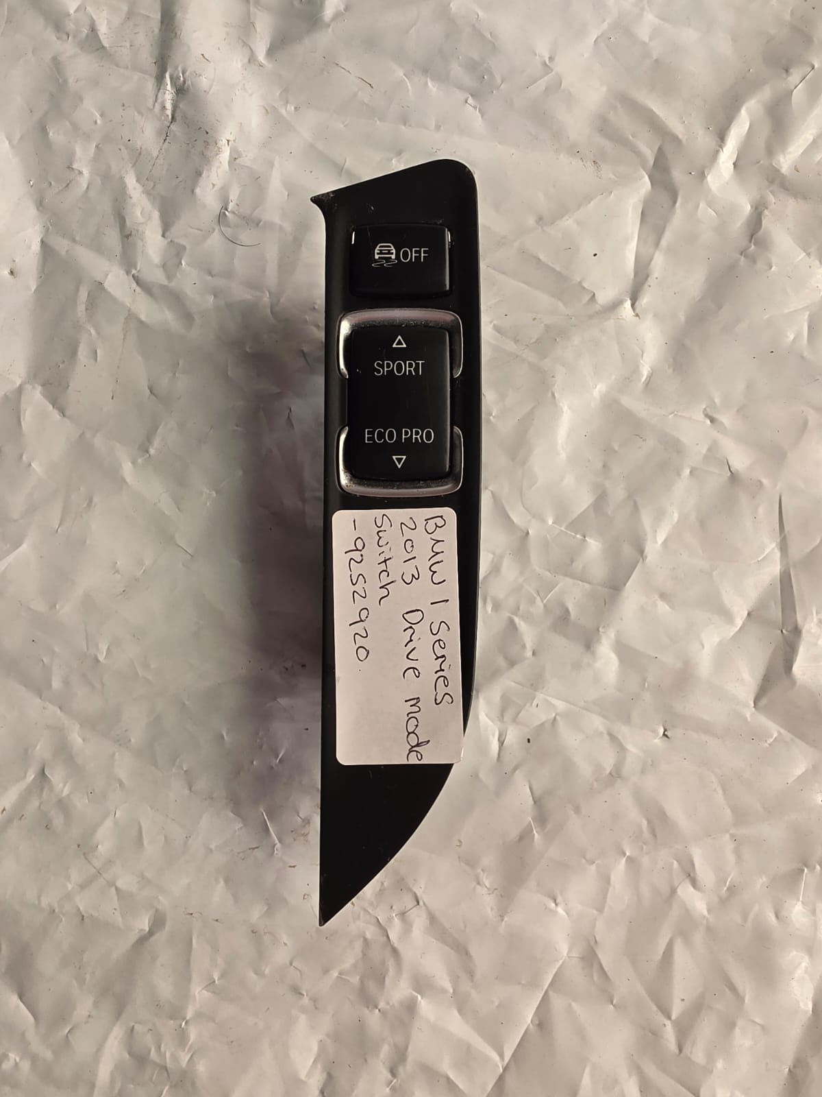 BMW 1 SERIES 2013 DRIVE MODE SWITCH 9252920