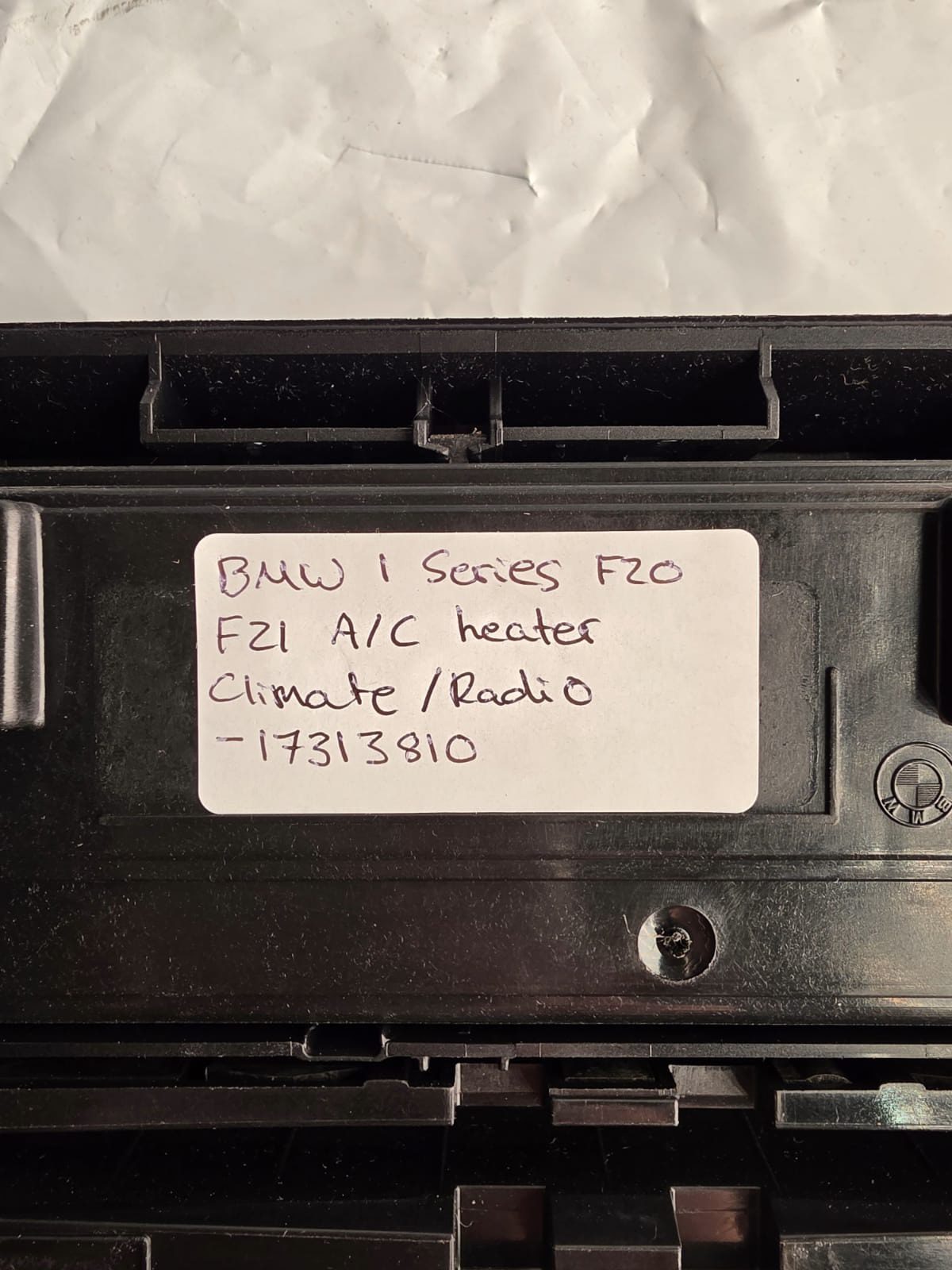 BMW 1 Series F20, F21 A/C Heater Climate & Radio Control 17313810 - Image 2