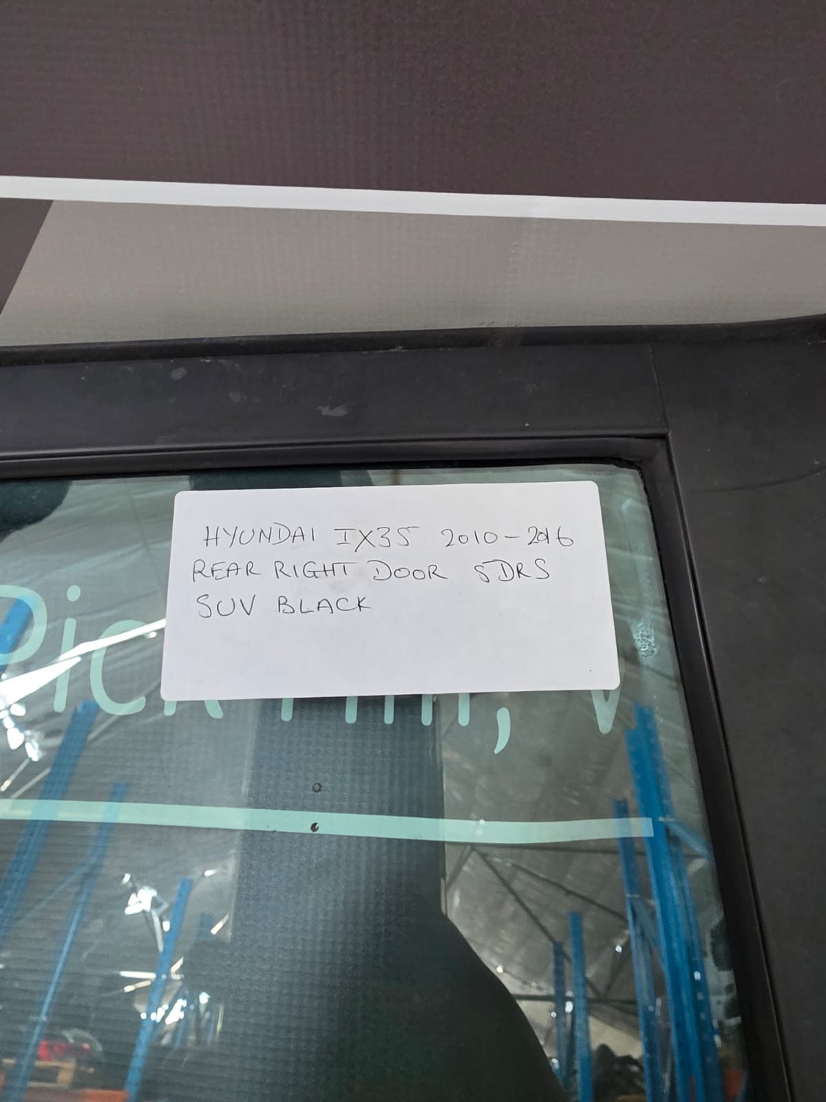 HYUNDAI IX35 2010-2016 REAR RIGHT DOOR 5DRS SUV BLACK - Image 3