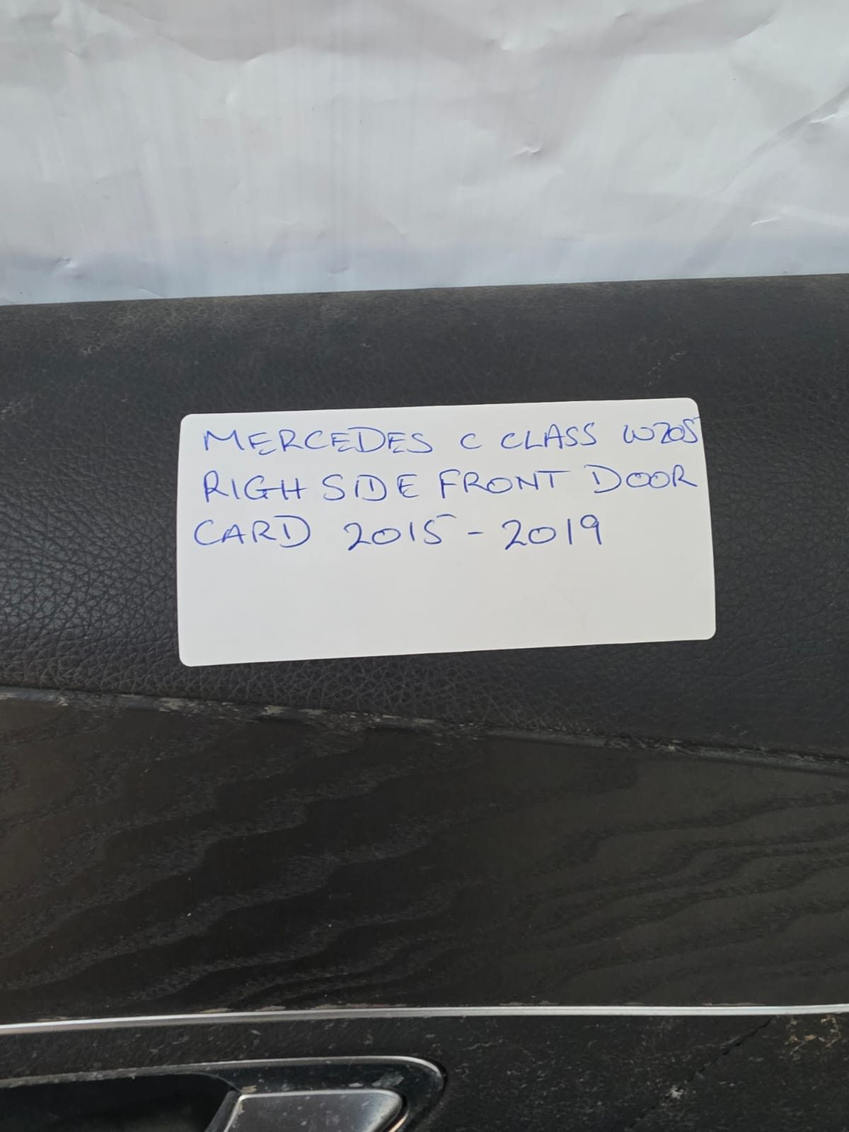 MERCEDES C CLASS W205 RIGHT SIDE FRONT DOOR CARD 2015-2019 - Image 4