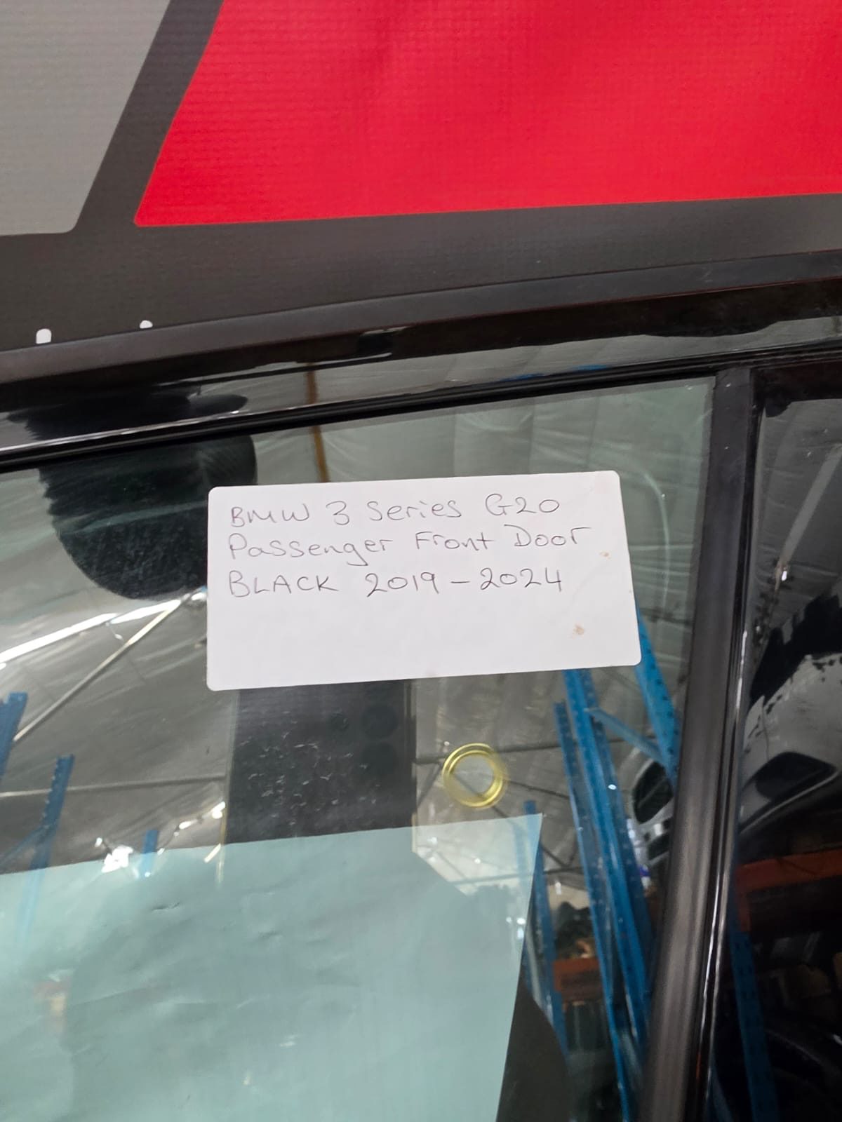 BMW 3 SERIES G20 PASSENGER FRONT DOOR BLACK 2019-2024 - Image 3