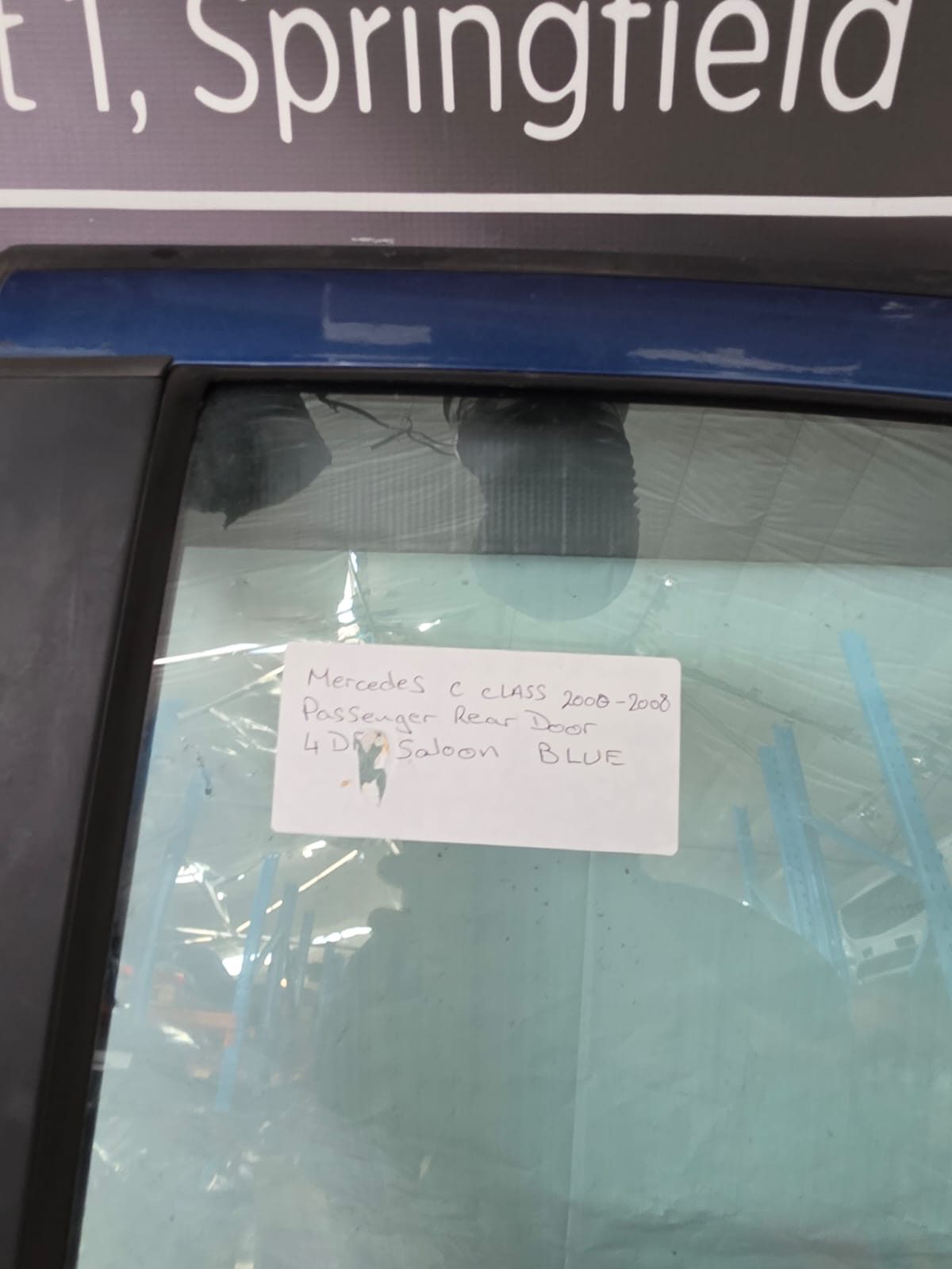 MERCEDES C CLASS C200 2000-2008 PASSENGER REAR DOOR 4DR SALOON BLUE - Image 3