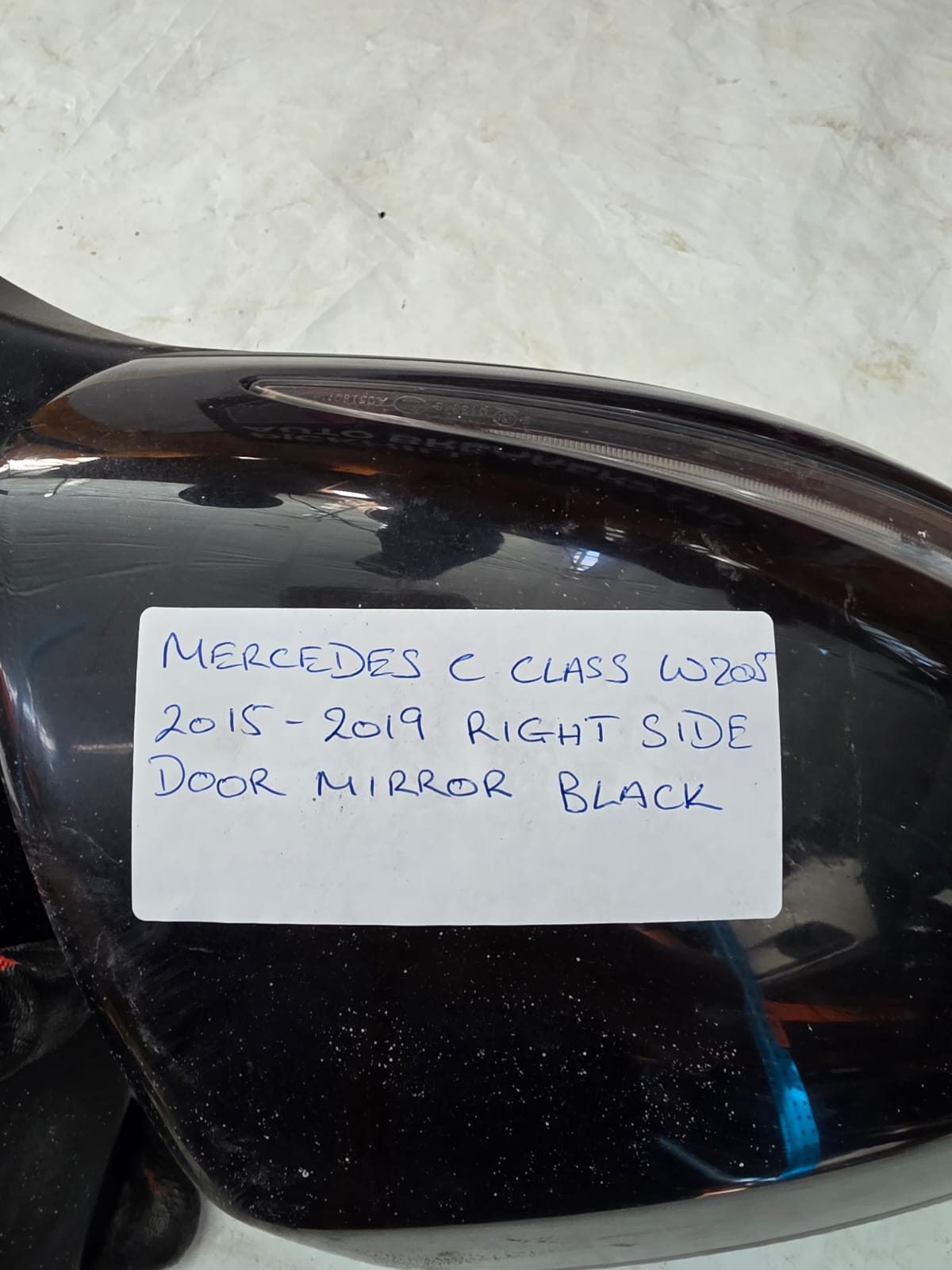 MERCEDES C CLASS W205 2015-2019 RIGHT SIDE DOOR MIRROR BLACK - Image 5