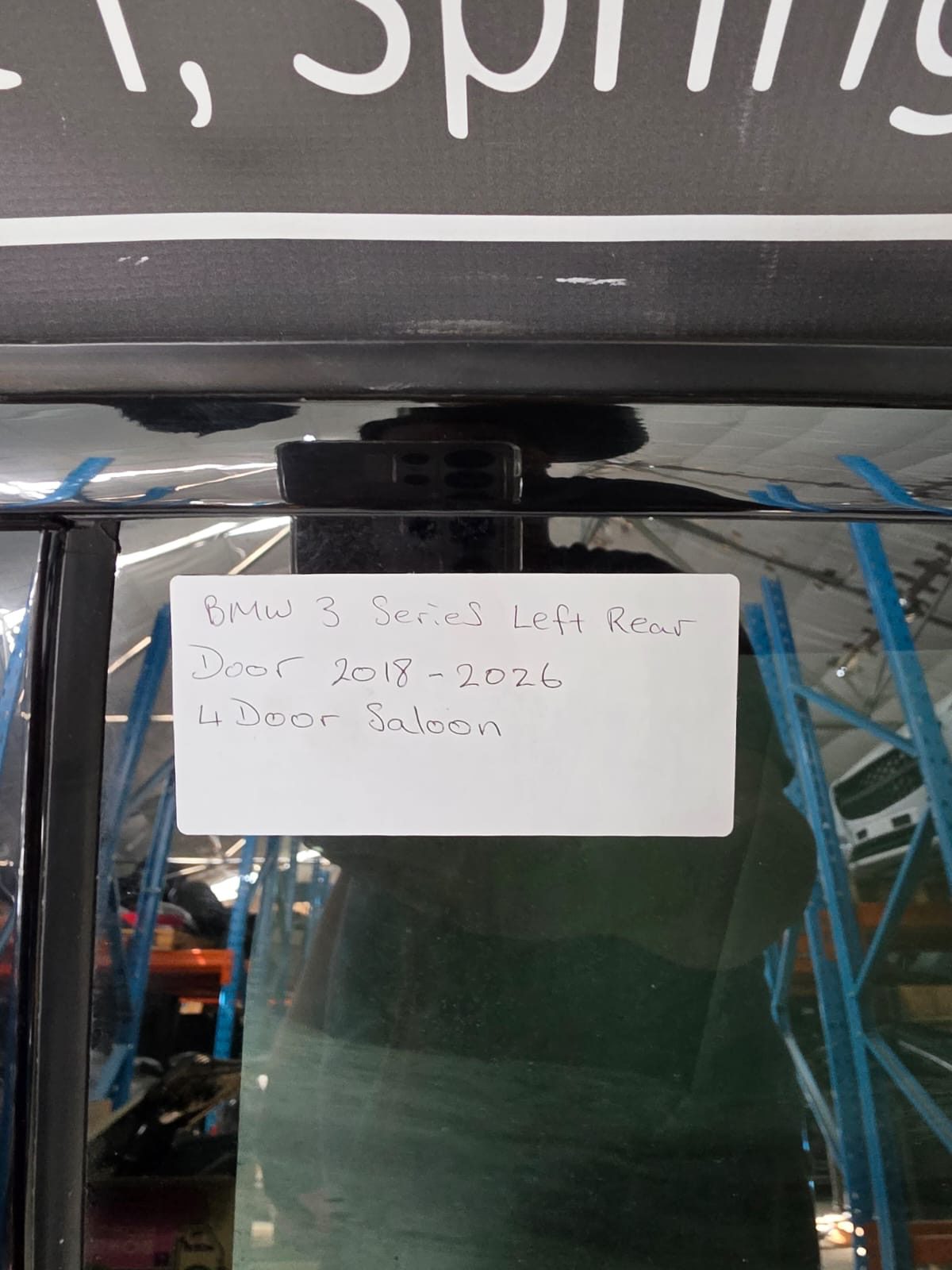 BMW 3 SERIES LEFT REAR DOOR 2018-2026 4 DOOR SALOON - Image 3