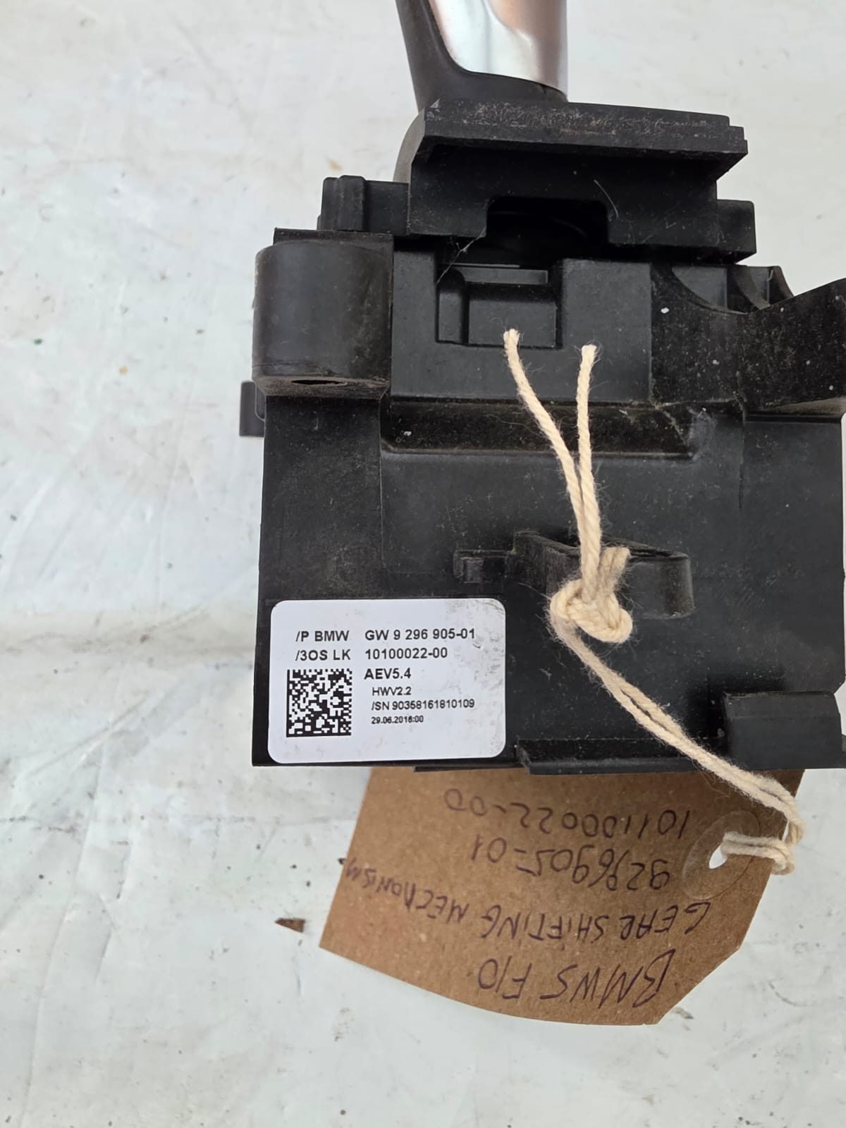 BMW 5 SERIES F10 09-17 GEAR SHIFTING MECHANISM 9296905-01 / 101100022-00 - Image 3