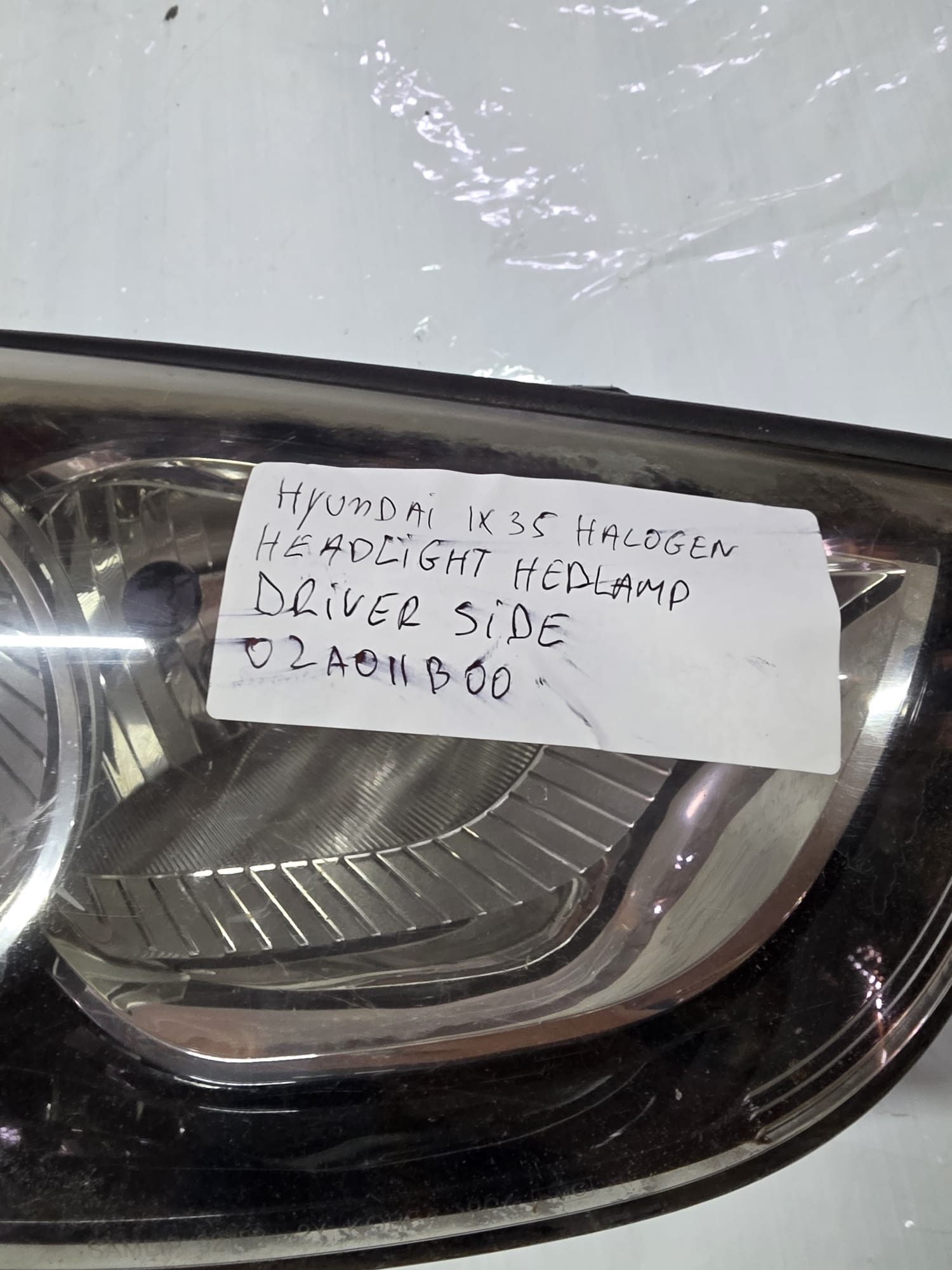 HYUNDAI IX35 HALOGEN HEADLIGHT HEDLAMP DRIVER SIDE 02A011B00 - Image 3