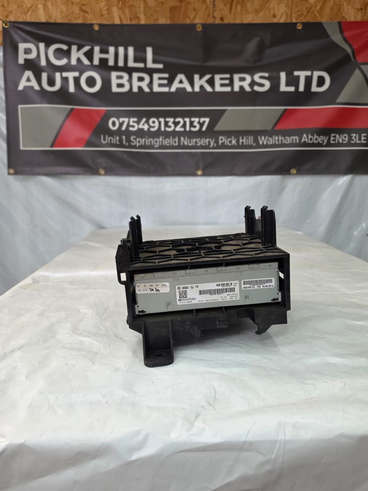 AUDI A4 A5 A6 A7 A8 Q5 Q7 HARMAN MMI 3G MULTIMEDIA DAB STEREO CONTROL UNIT 11-18 4G0035061Q