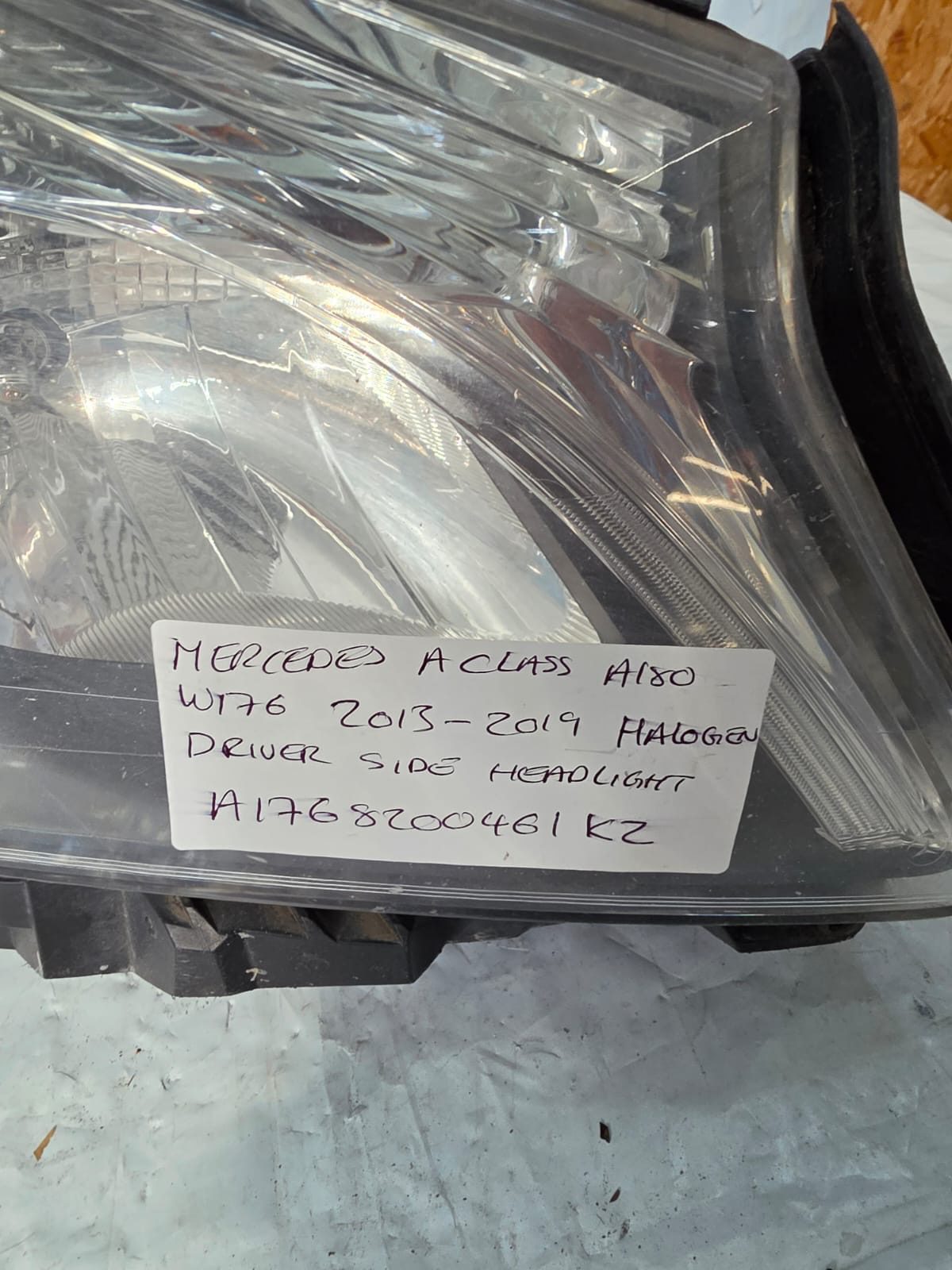 MERCEDES A CLASS A180 W176 2013-2019 HALOGEN DRIVERS SIDE HEADLIGHT A1768200461KZ - Image 4