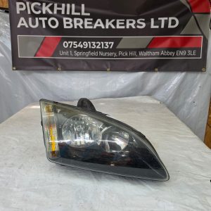 FORD FOCUS MK2 2004-2013 HALOGEN W/BLACK BEZEL DRIVER SIDE HEADLIGHT 4M5113K060AA