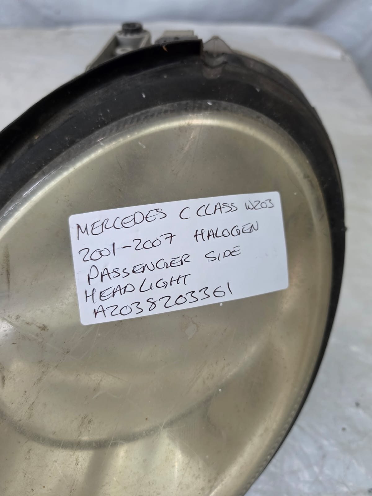 MERCEDES C CLASS W203 2001-2007 HALOGEN PASSENGER SIDE HEADLIGHT A2038203361 - Image 4