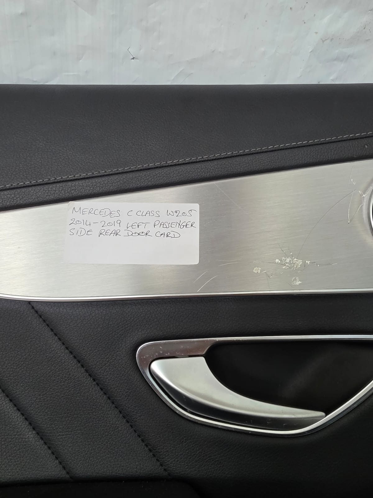 *MERCEDES C CLASS W205 2014-2019 LEFT PASSENGER SIDE REAR DOOR CARD - Image 4