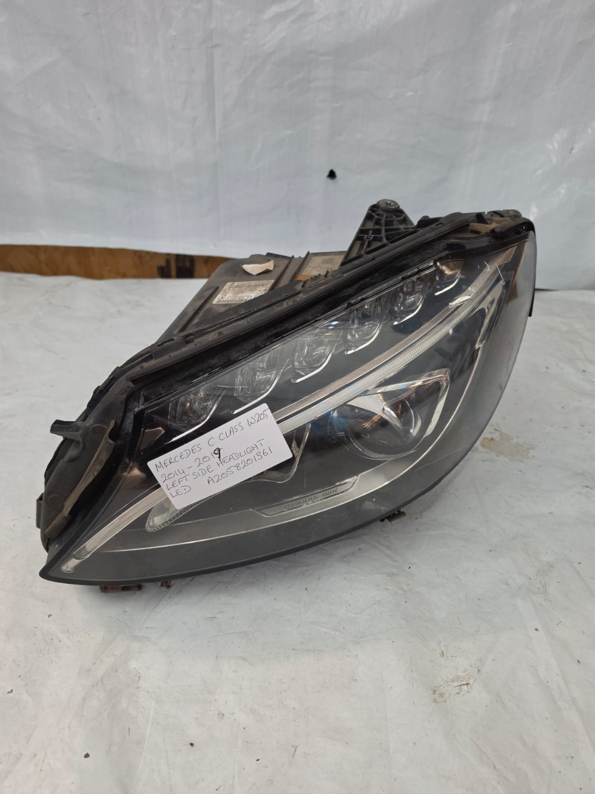 MERCEDES C CLASS W205 2014-2019 LEFT SIDE HEADLIGHT LED A2058201361