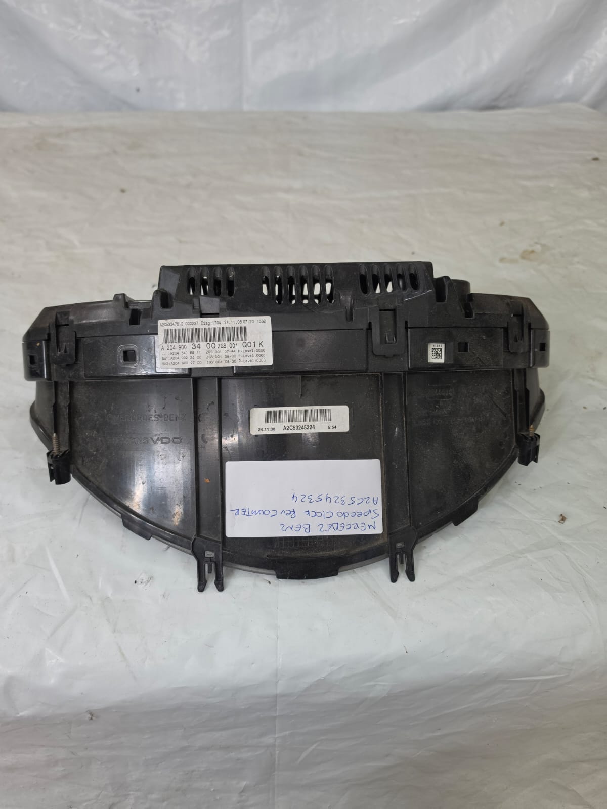 MERCEDES C CLASS 09-14 SPEEDO CLOCK REV COUNTER A2C53245324 - Image 2