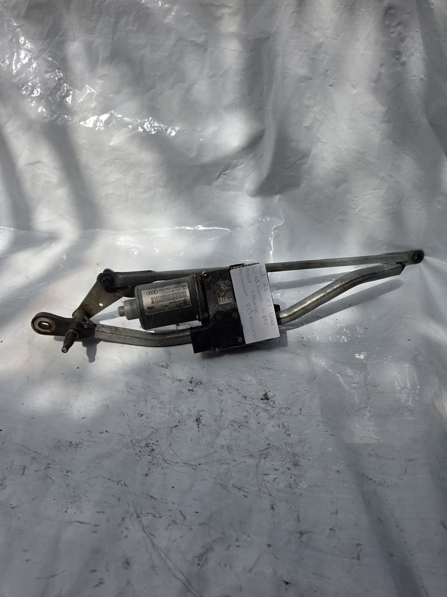 AUDI A5 8T FRONT SUNSCREEN WIPER MOTOR LINKAGE MECHANISM 8T2955023D
