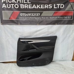 BMW X6 LEFT SIDE FRONT DOOR CARD 2016