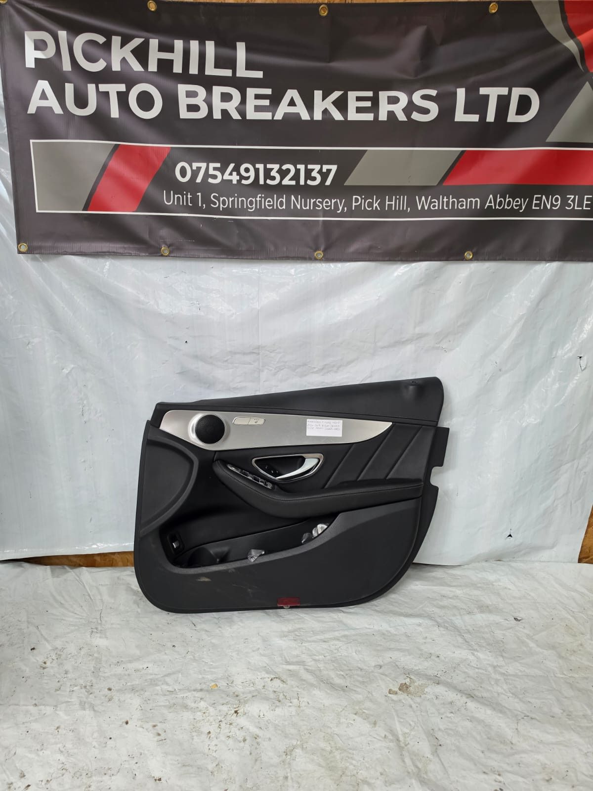 MERCEDES C CLASS W205 2014-2019 RIGHT DRIVER SIDE FRONT DOOR CARD