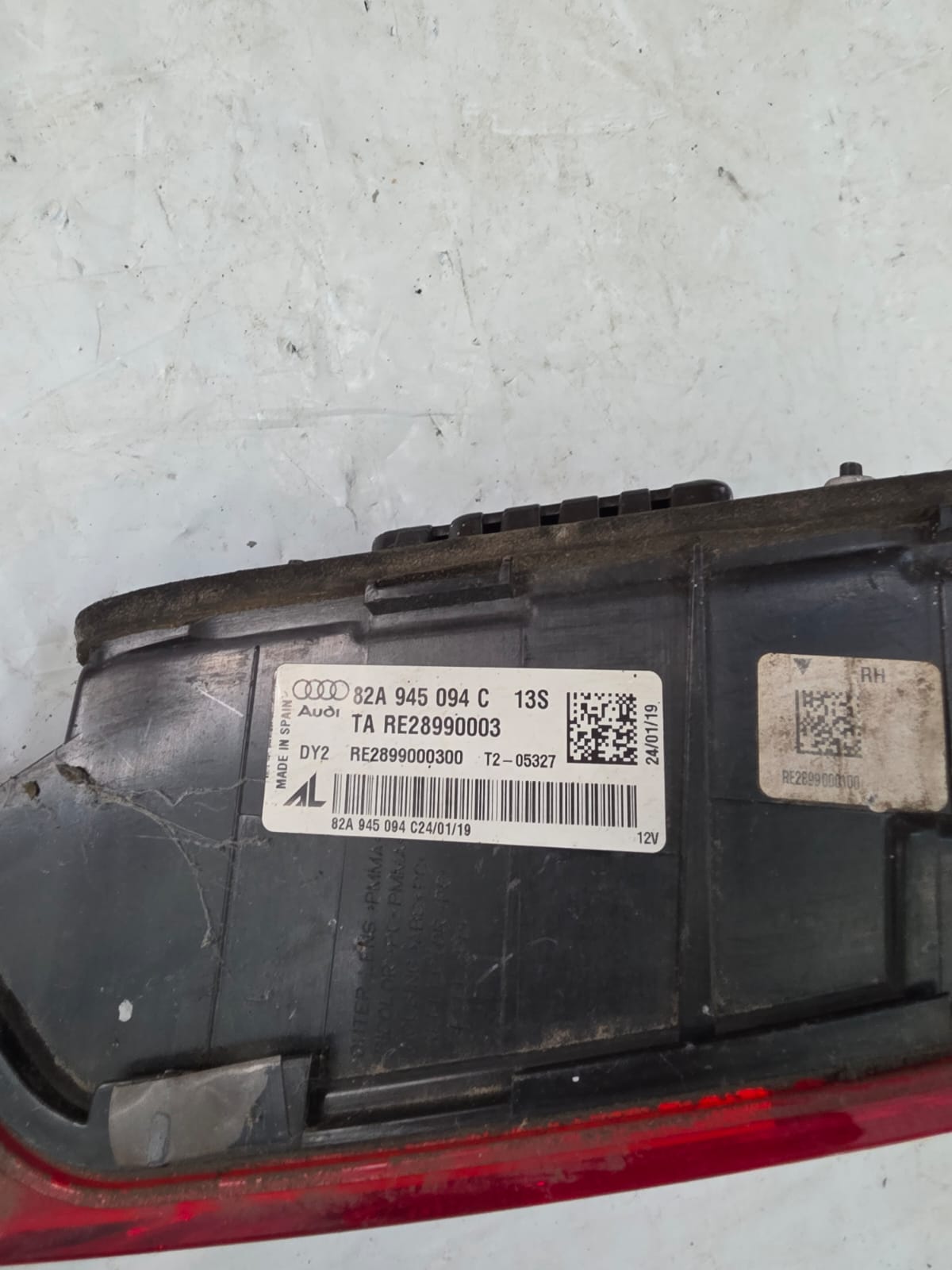 AUDI A1 HATCHBACK 2018-2026 REAR DRIVER SIDE INNER TAIL LIGHT 82A945094C - Image 3
