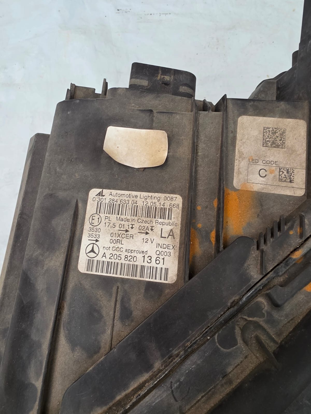 MERCEDES C CLASS W205 2014-2019 LEFT SIDE HEADLIGHT LED A2058201361 - Image 2