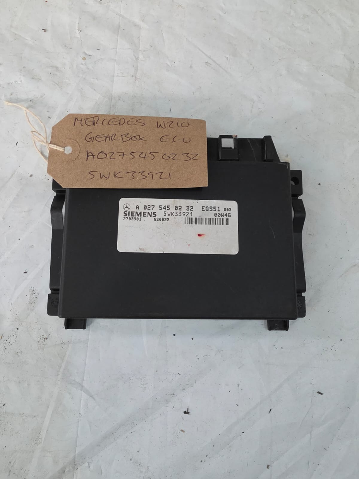 MERCEDES W210 GEARBOX ECU A0275450232 / 5WK33921