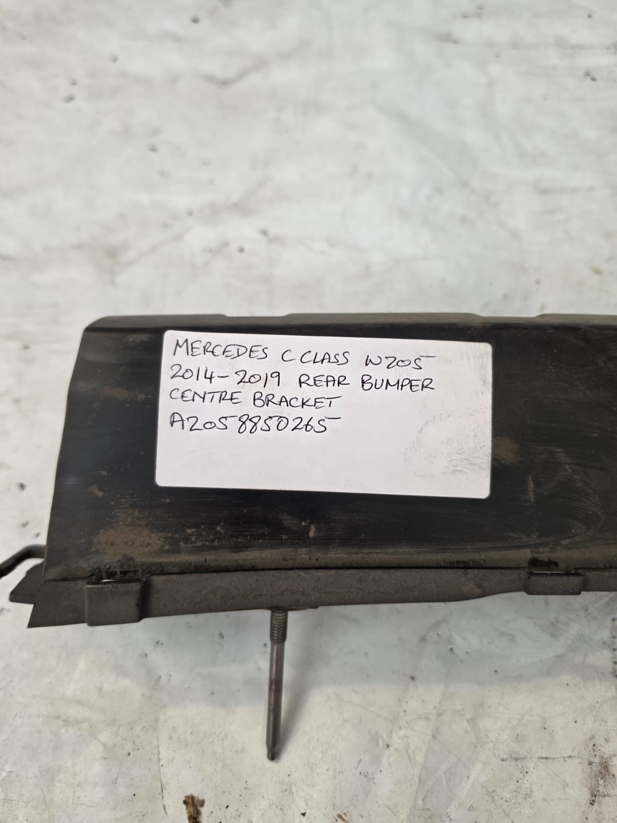 MERCEDES C CLASS W205 2014-2019 REAR BUMPER CENTER BRACKET A2058850265 - Image 2