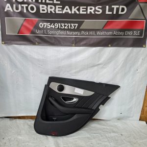 MERCEDES C CLASS W205 2014-2019 RIGHT DRIVER SIDE REAR DOOR CARD