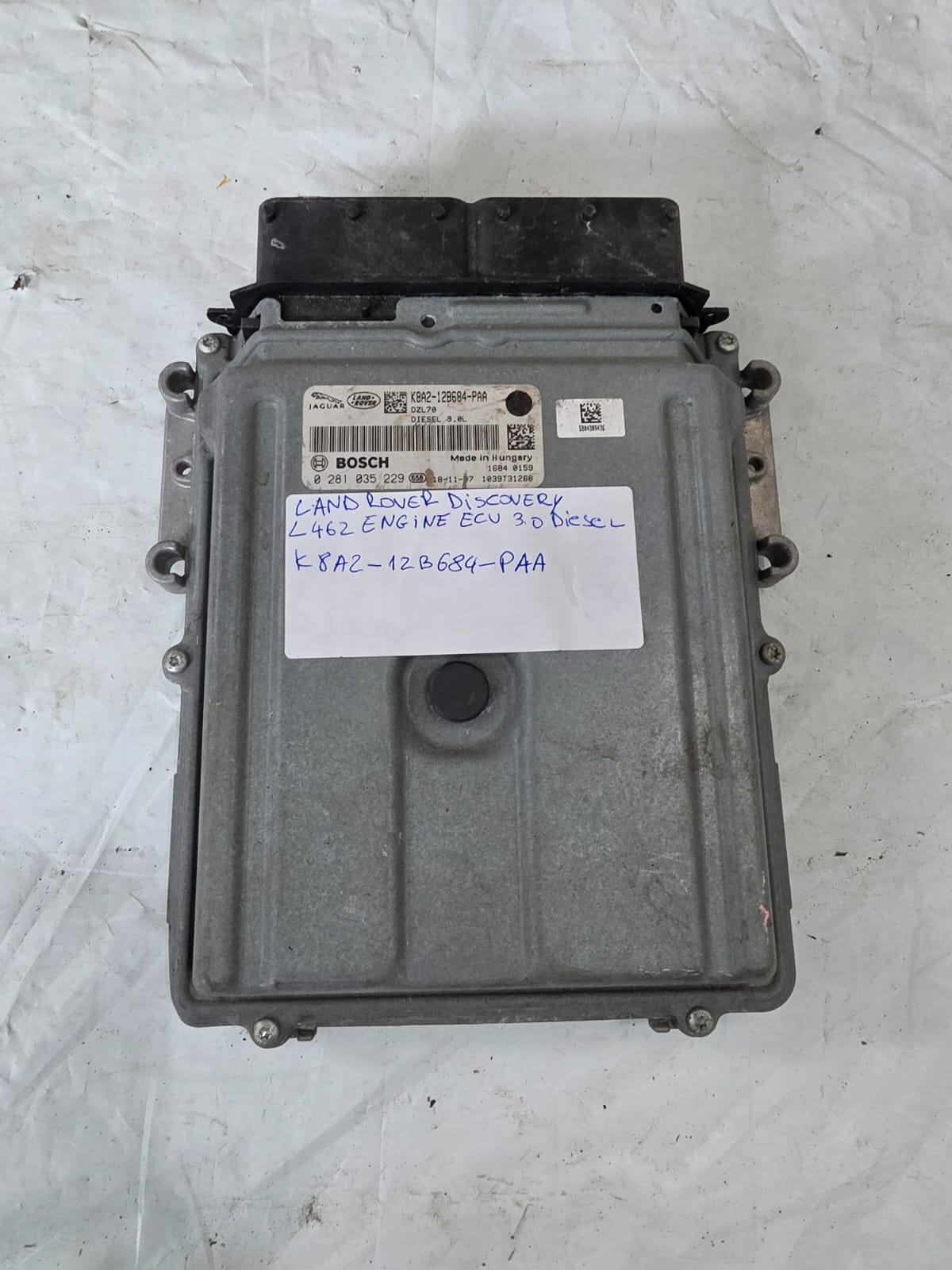 LAND ROVER DISCOVERY L462 17-24 ENGINE ECU 3.0 DIESEL K8A2-12B684-PAA