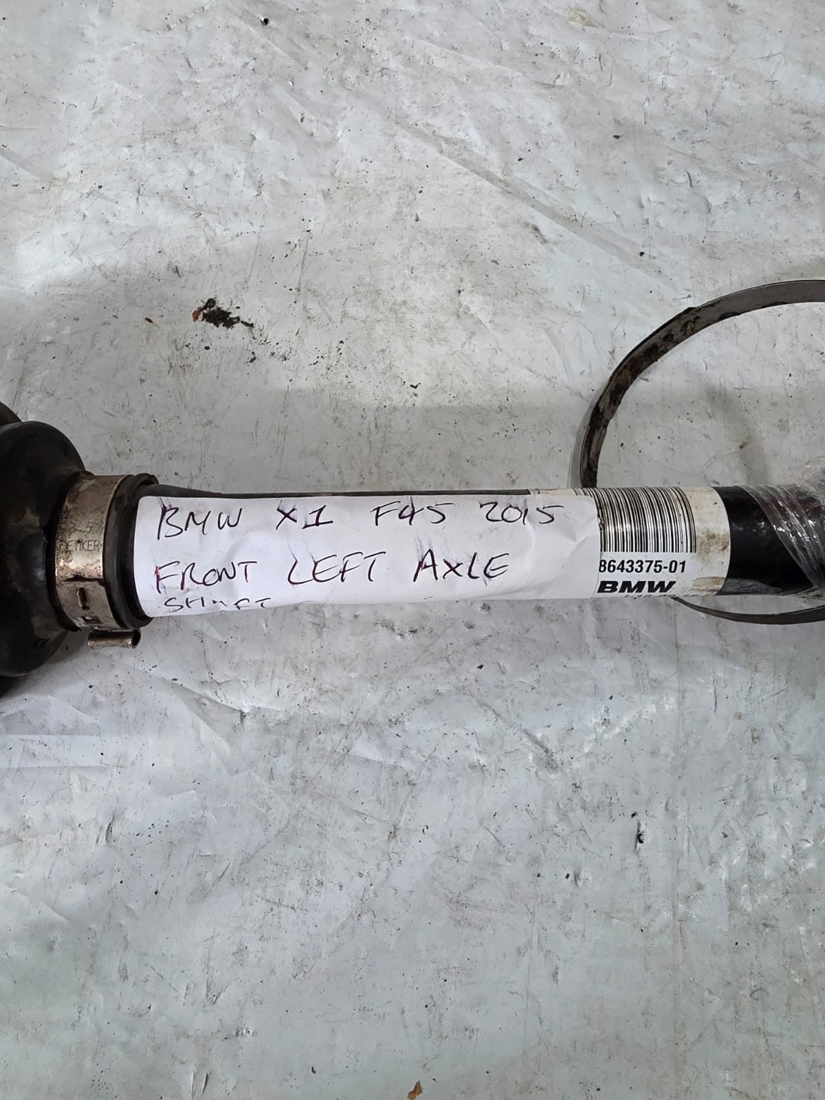 BMW X1 F45 2015 FRONT LEFT AXLE SHAFT 8643375 - Image 4