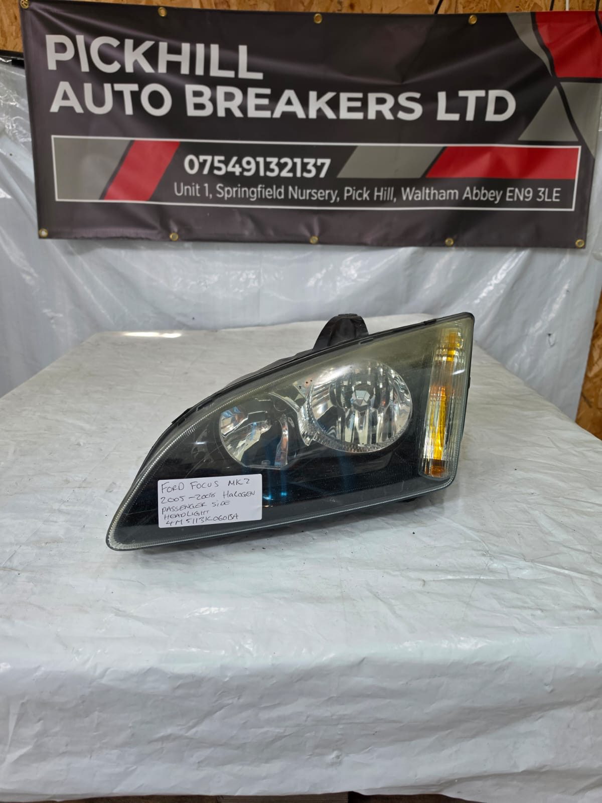 FORD FOCUS MK2 2005-2008 HALOGEN PASSENGER SIDE HEADLIGHT 4M5113K060BA