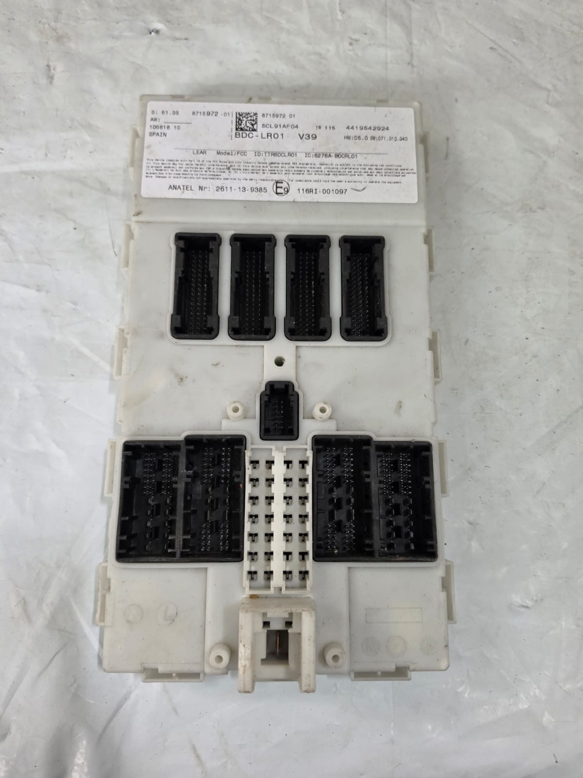 BMW X5 F15 2013-2018 BCM BODY CONTROL MODULE 5CL91AF04 / 871597201