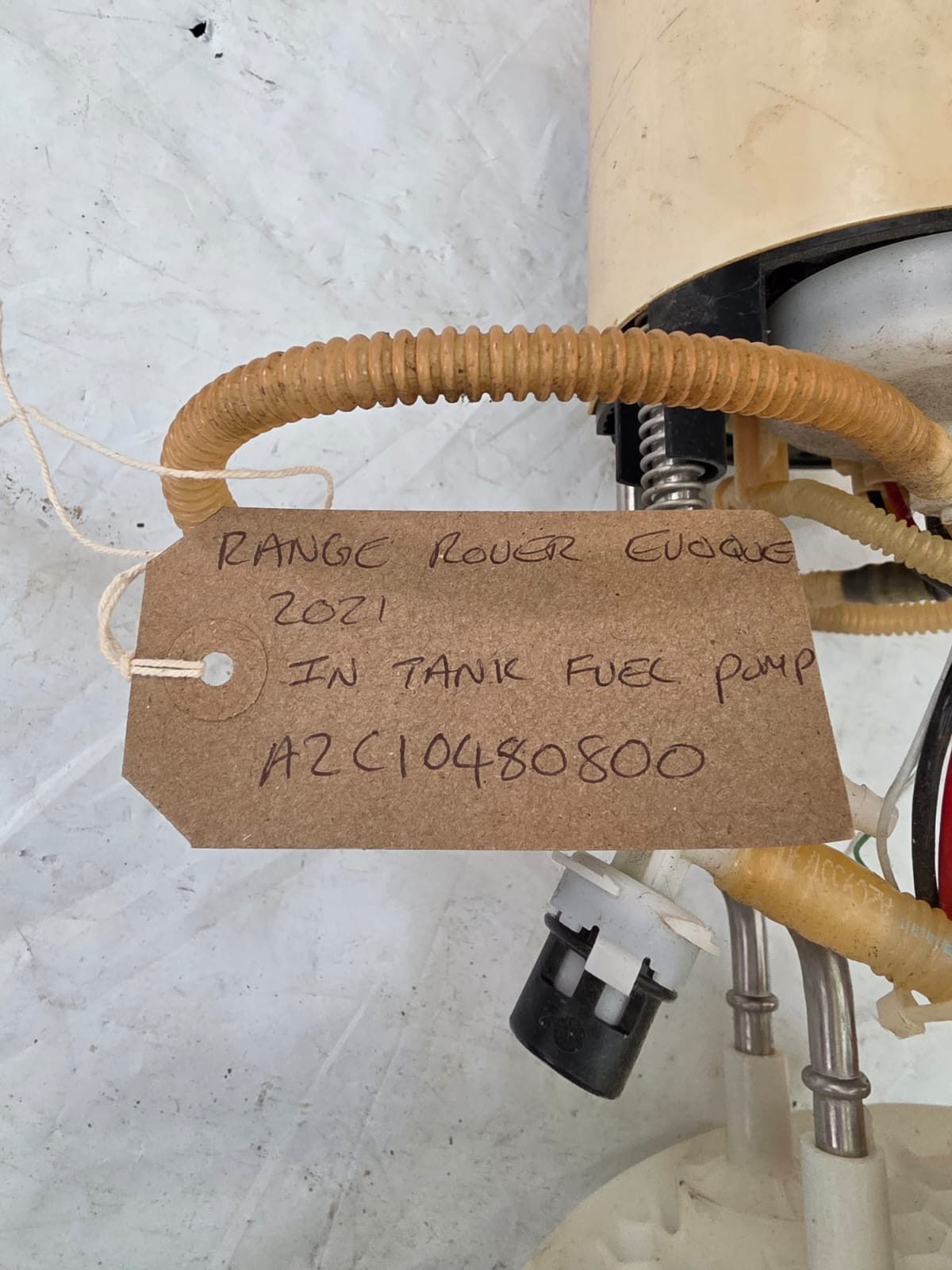 RANGE ROVER EVOQUE 2021 IN TANK FUEL PUMP A2C10480800 - Image 3