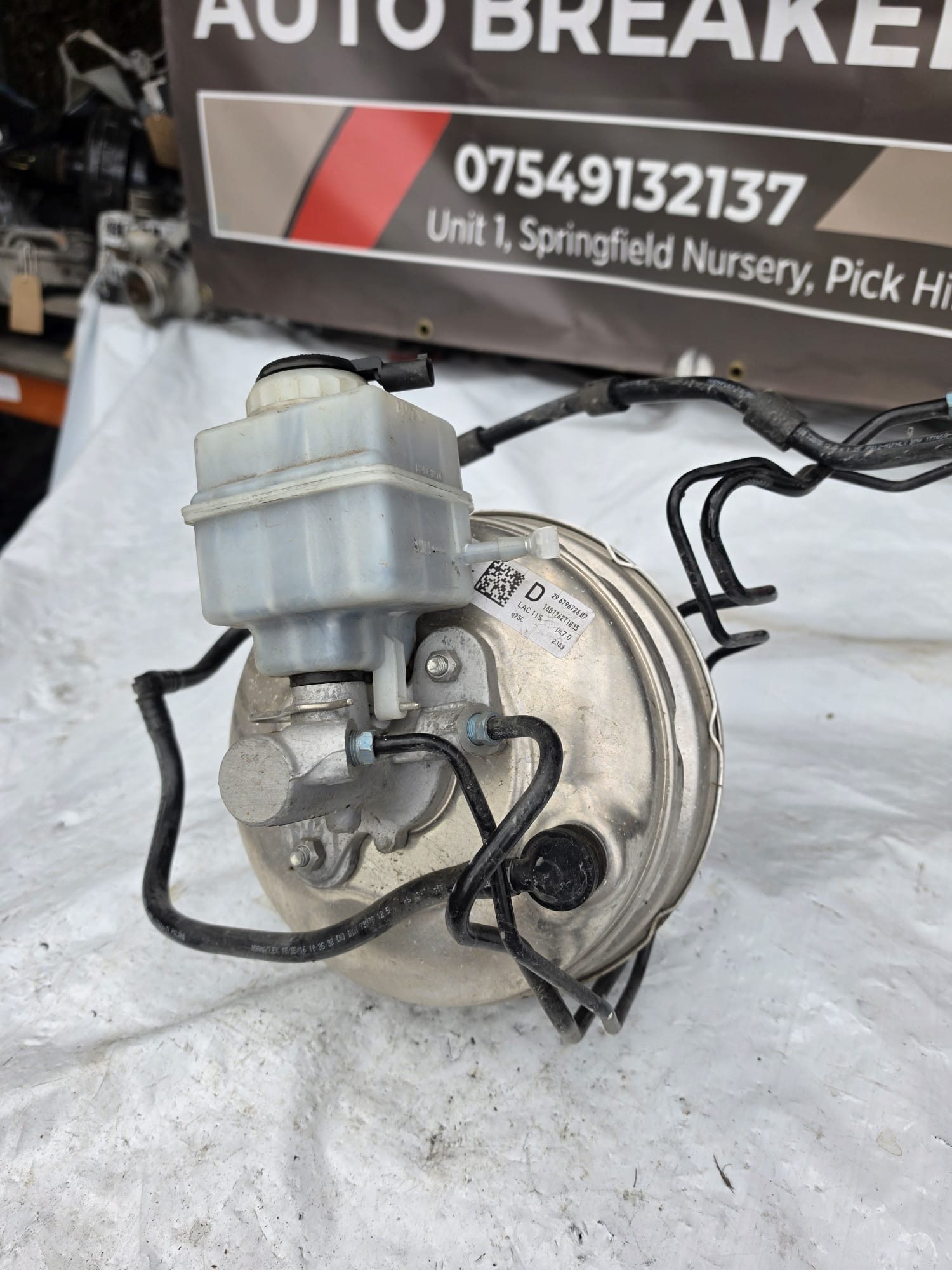 BMW 5 SERIES F10 F11 BRAKE SERVO AND MASTER CYLINDER 6796726
