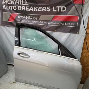 *MERCEDES C CLASS W204 FRONT DRIVER DOOR 2013 SILVER
