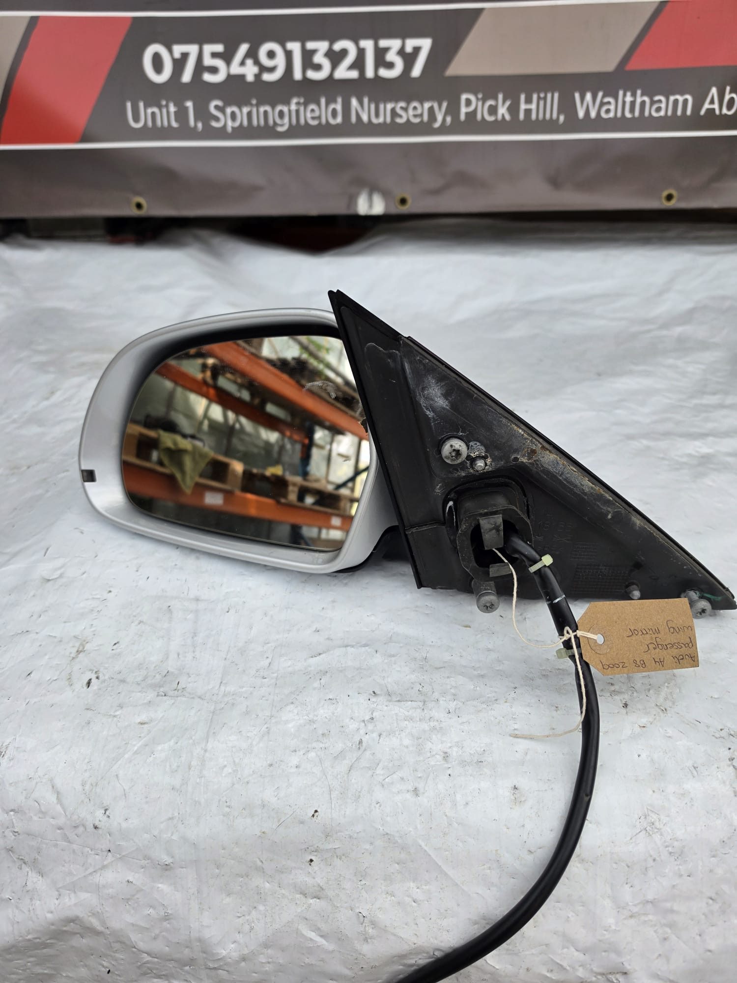 *AUDI A4 B8 2009 PASSENGER WING MIRROR
