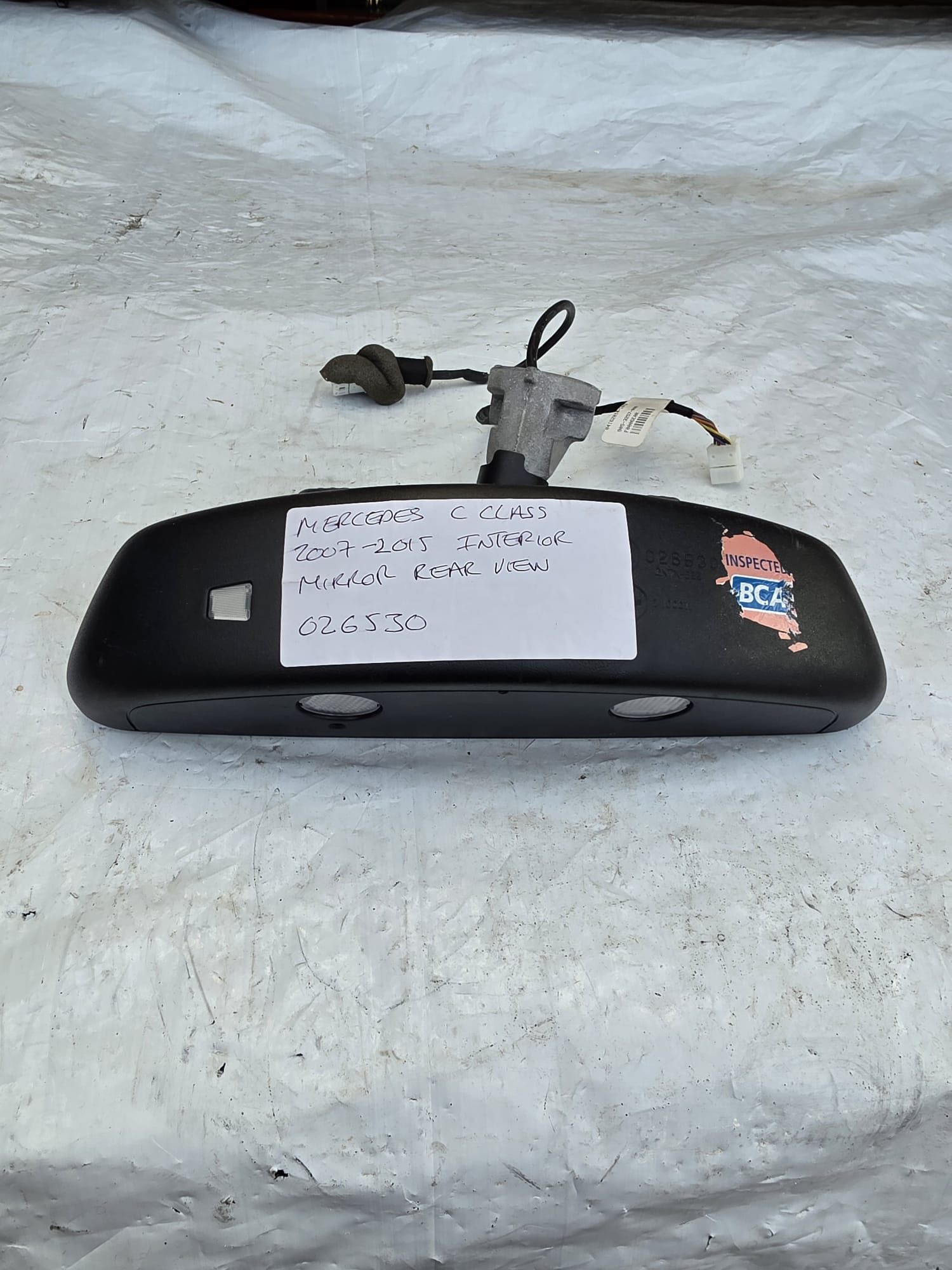 MERCEDES C CLASS 2007-2015 INTERIOR MIRROR REAR VIEW 026530 - Image 2