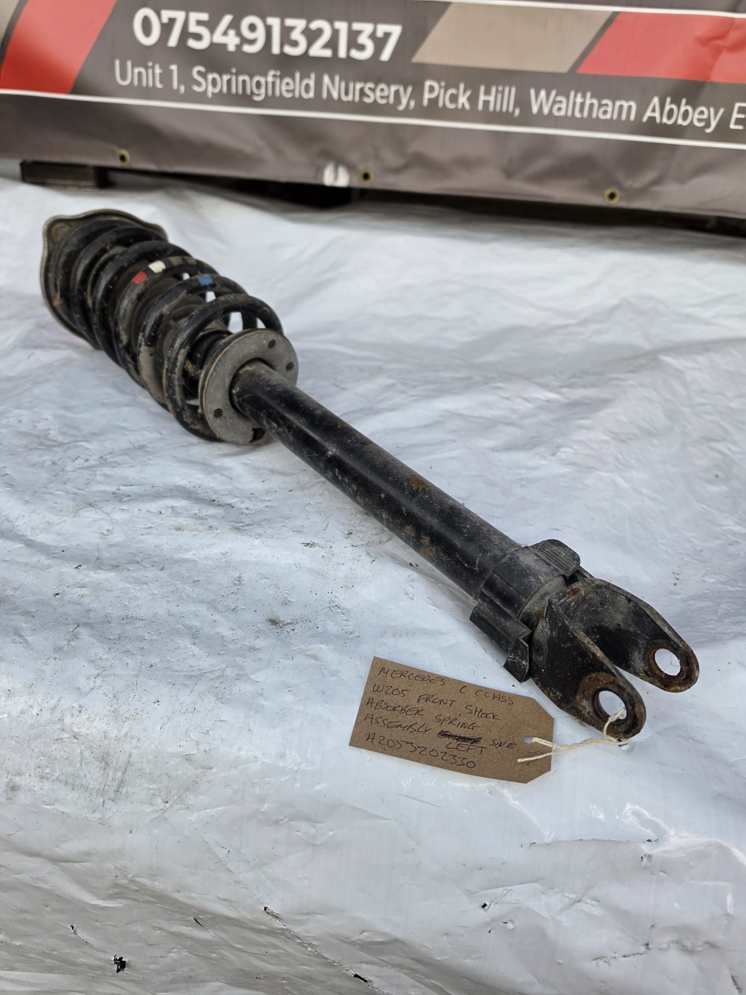 MERCEDES C CLASS W205 FRONT SHOCK ABSORBER WITH SPRING ASSEMBLY LEFT SIDE A2053202330 - Image 3